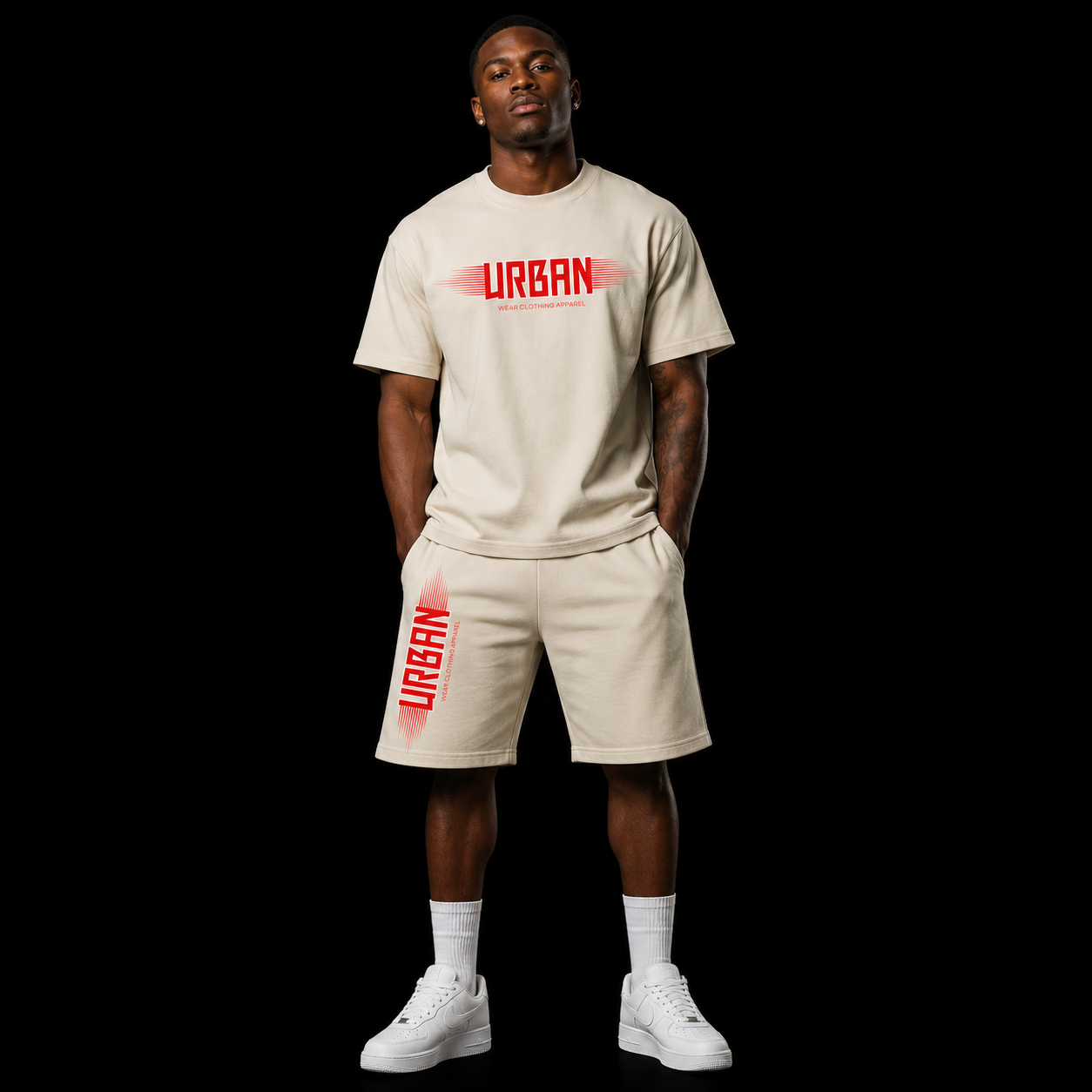 NEW! Urban Wear Unisex Mockneck Short Set