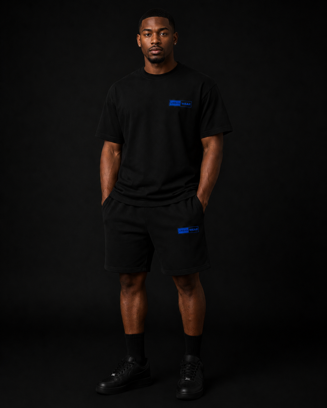 NEW! Urban Wear Unisex Mockneck Short Set