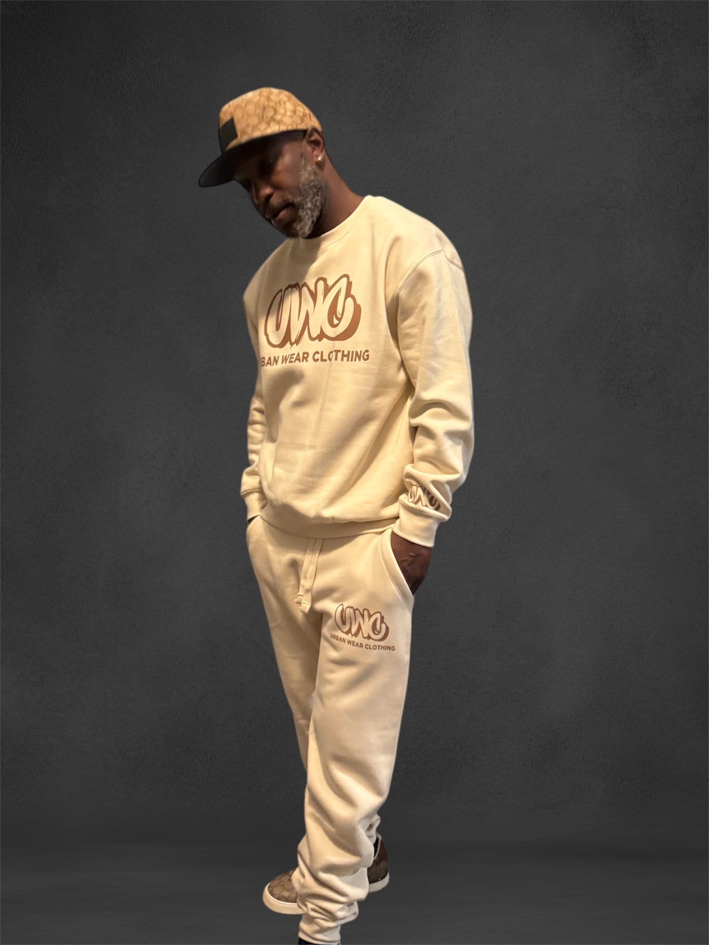 NEW! Urban Wear Clothing Apparel Fleece Crewneck Jogger Set