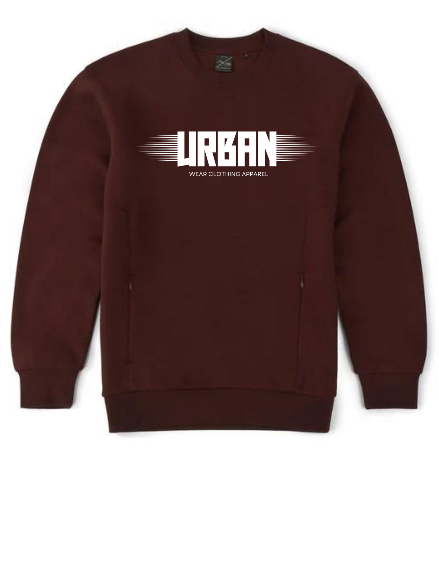 NEW! BOLD URBAN WEAR CLOTHING APPAREL - Unisex Crew Neck With Invisible Pocket Zip