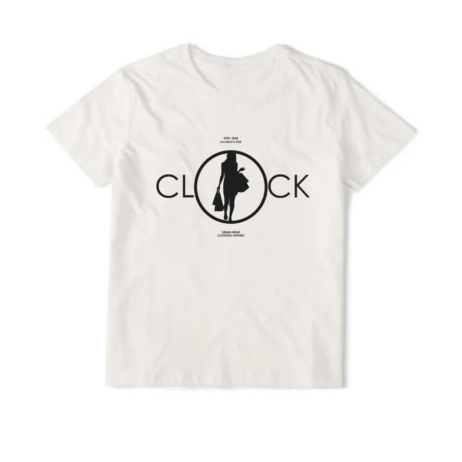 NEW! Women's Urban Wear [Clock It] Mid Weight T Shirt