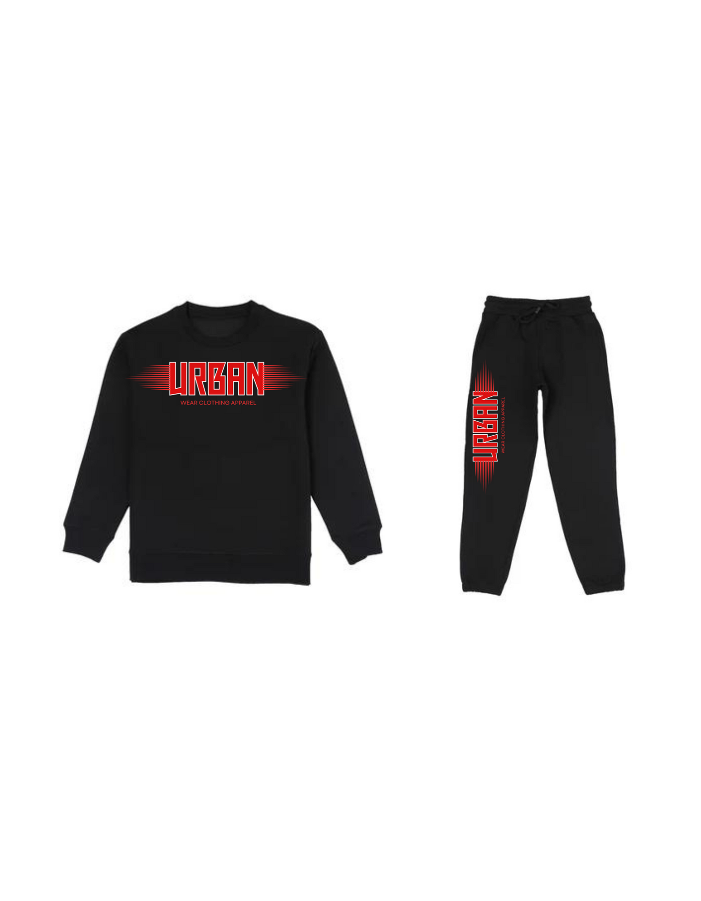 NEW! Urban Wear Kid's Crewneck Jogger Set