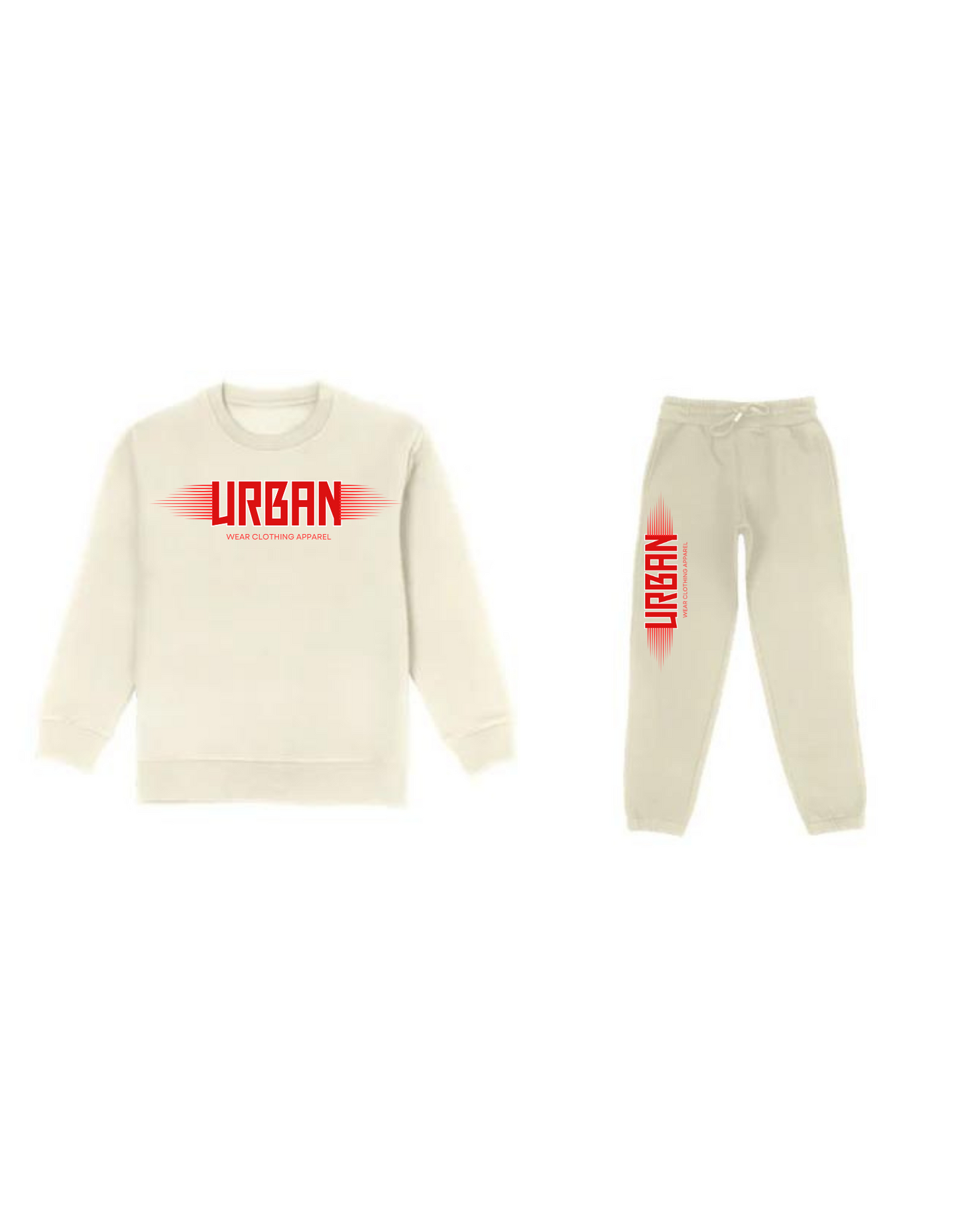 NEW! Urban Wear Kid's Crewneck Jogger Set