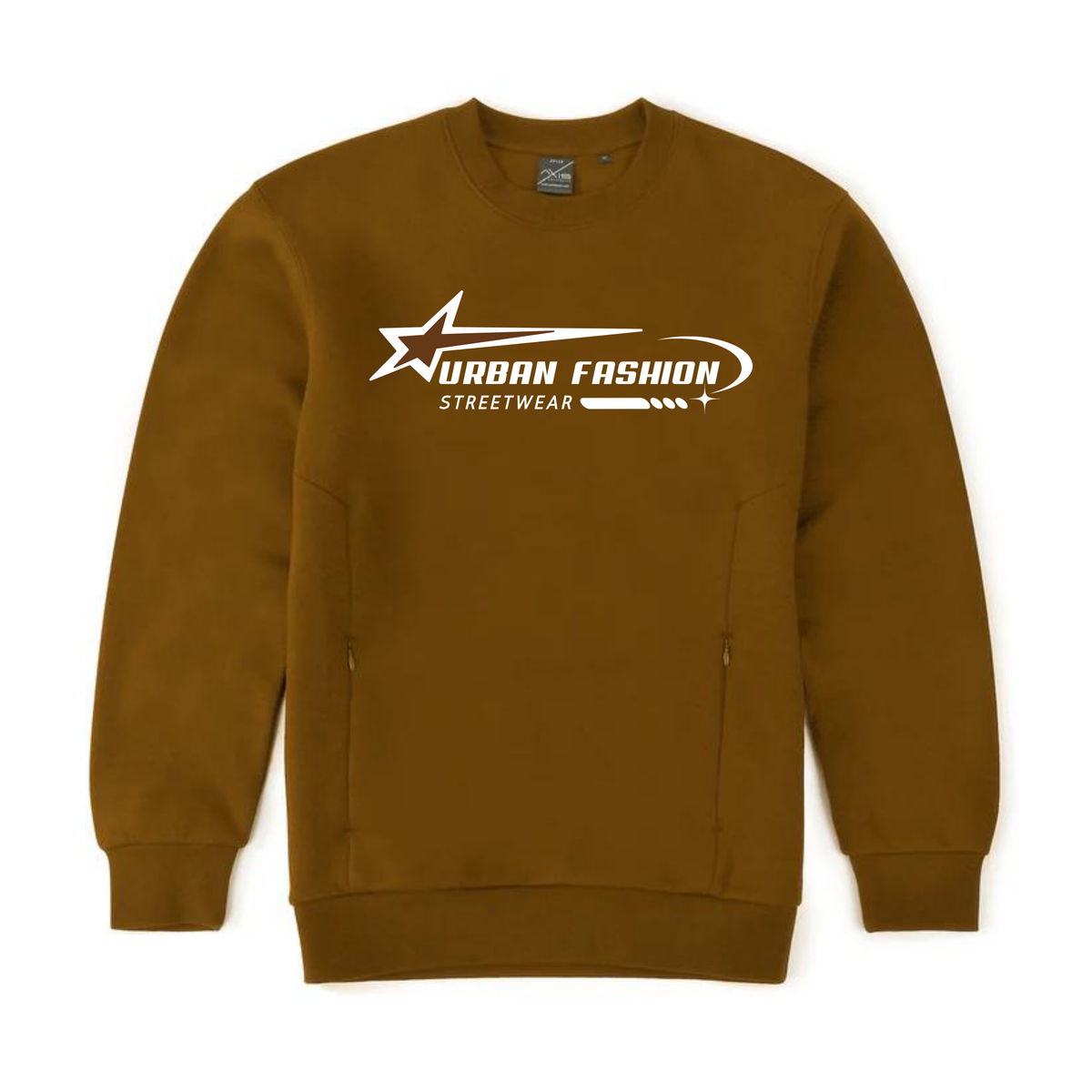 NEW! Urban Wear Fashion Unisex Crew Neck With Invisible Zip