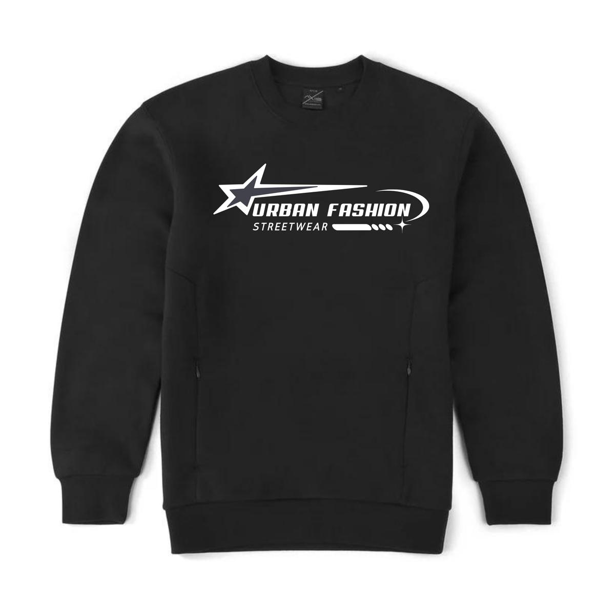 NEW! Urban Wear Fashion Unisex Crew Neck With Invisible Zip