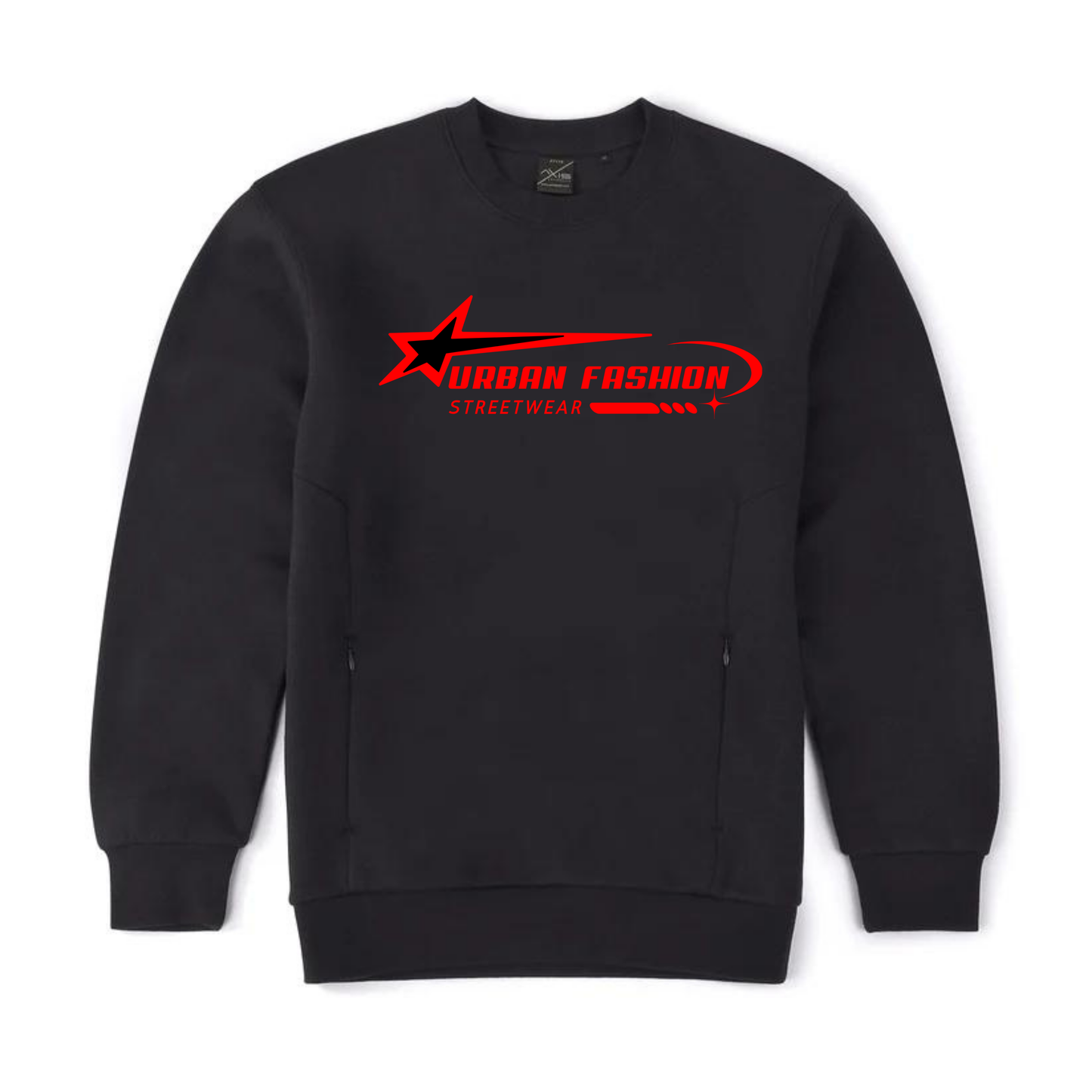 NEW! Urban Wear Fashion Unisex Crew Neck With Invisible Zip