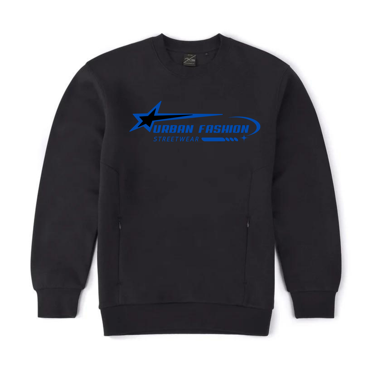 NEW! Urban Wear Fashion Unisex Crew Neck With Invisible Zip