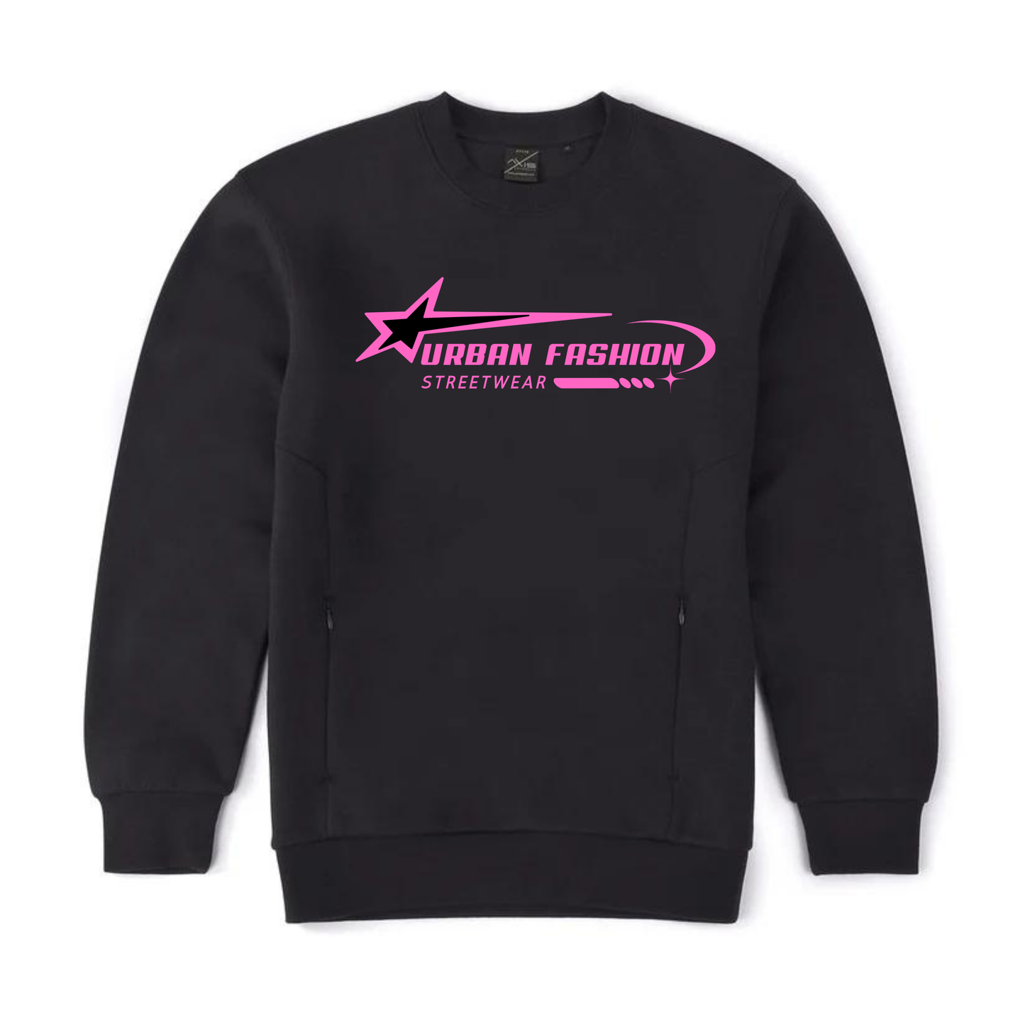 NEW! Urban Wear Fashion Unisex Crew Neck With Invisible Zip