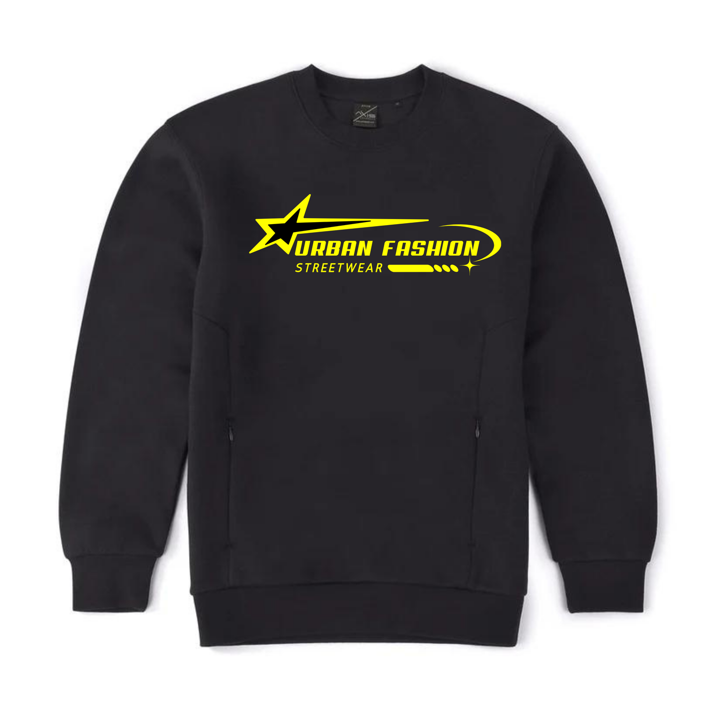 NEW! Urban Wear Fashion Unisex Crew Neck With Invisible Zip