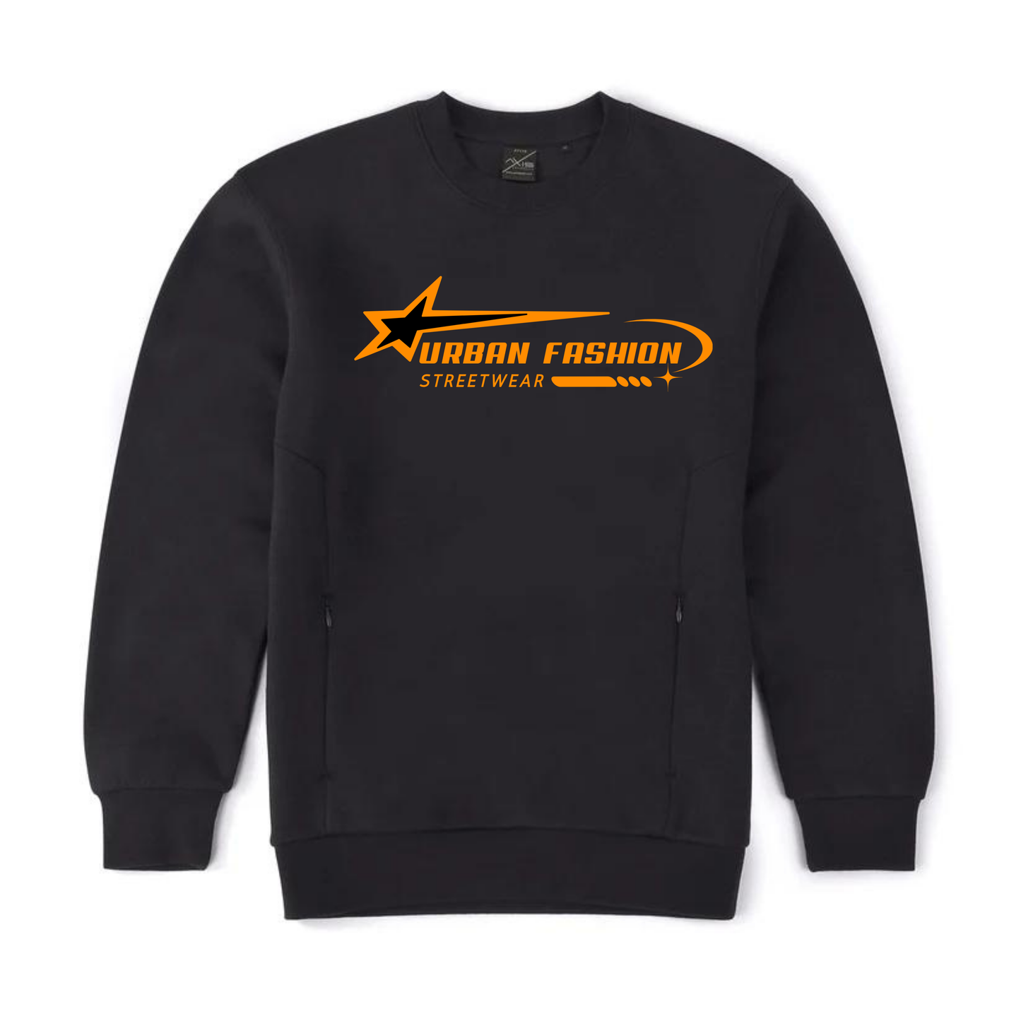 NEW! Urban Wear Fashion Unisex Crew Neck With Invisible Zip