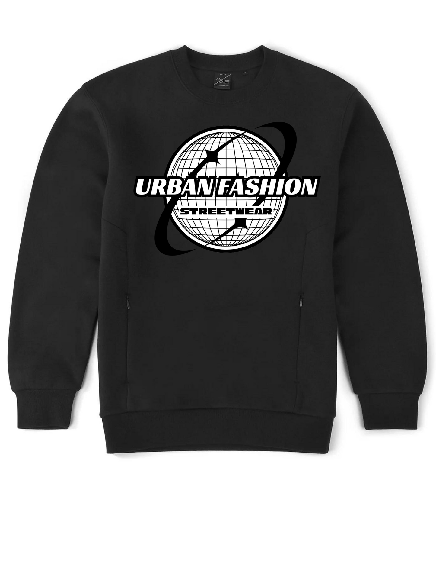 NEW! Urban Wear Fashion Unisex Crew Neck With Invisible Zip