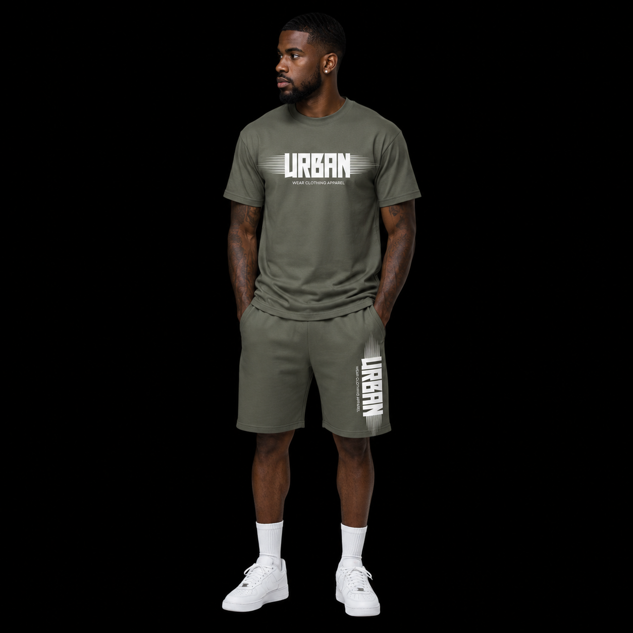 NEW! Urban Wear Unisex Mockneck Short Set