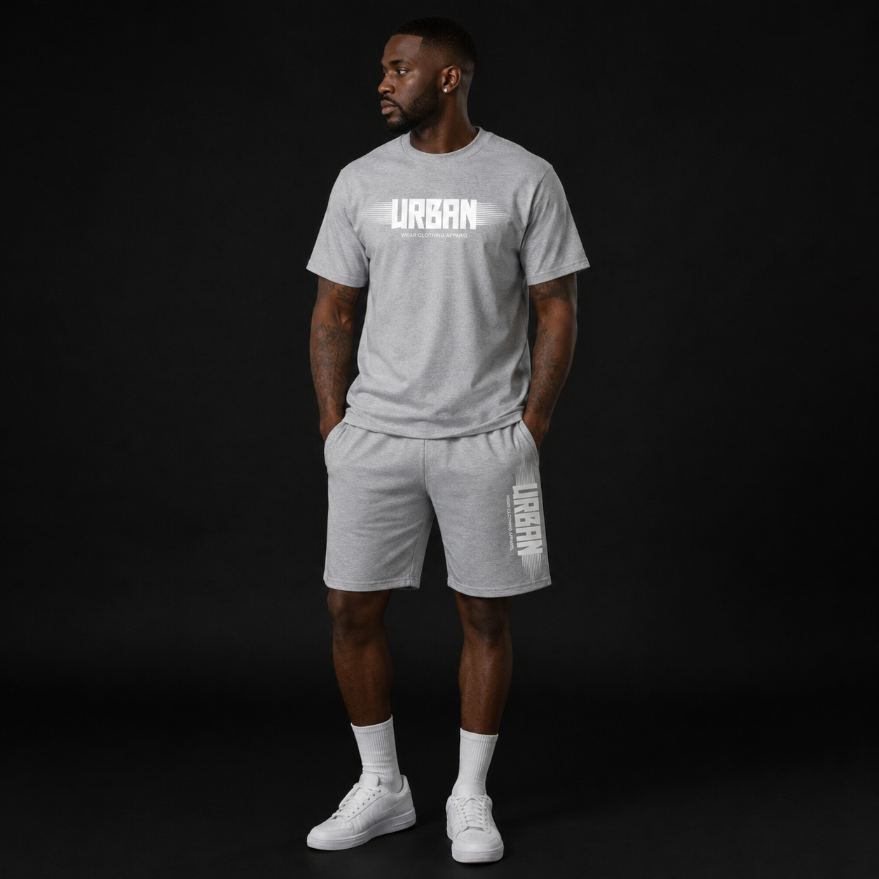 NEW! Urban Wear Unisex Mockneck Short Set