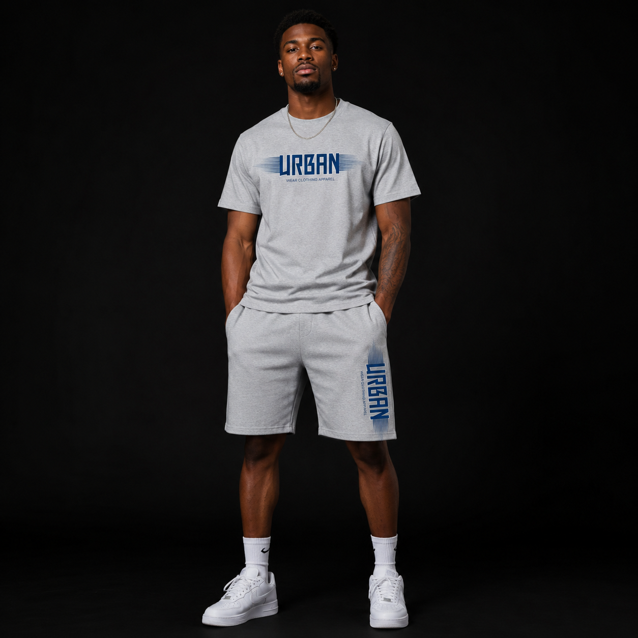 NEW! Urban Wear Unisex Mockneck Short Set