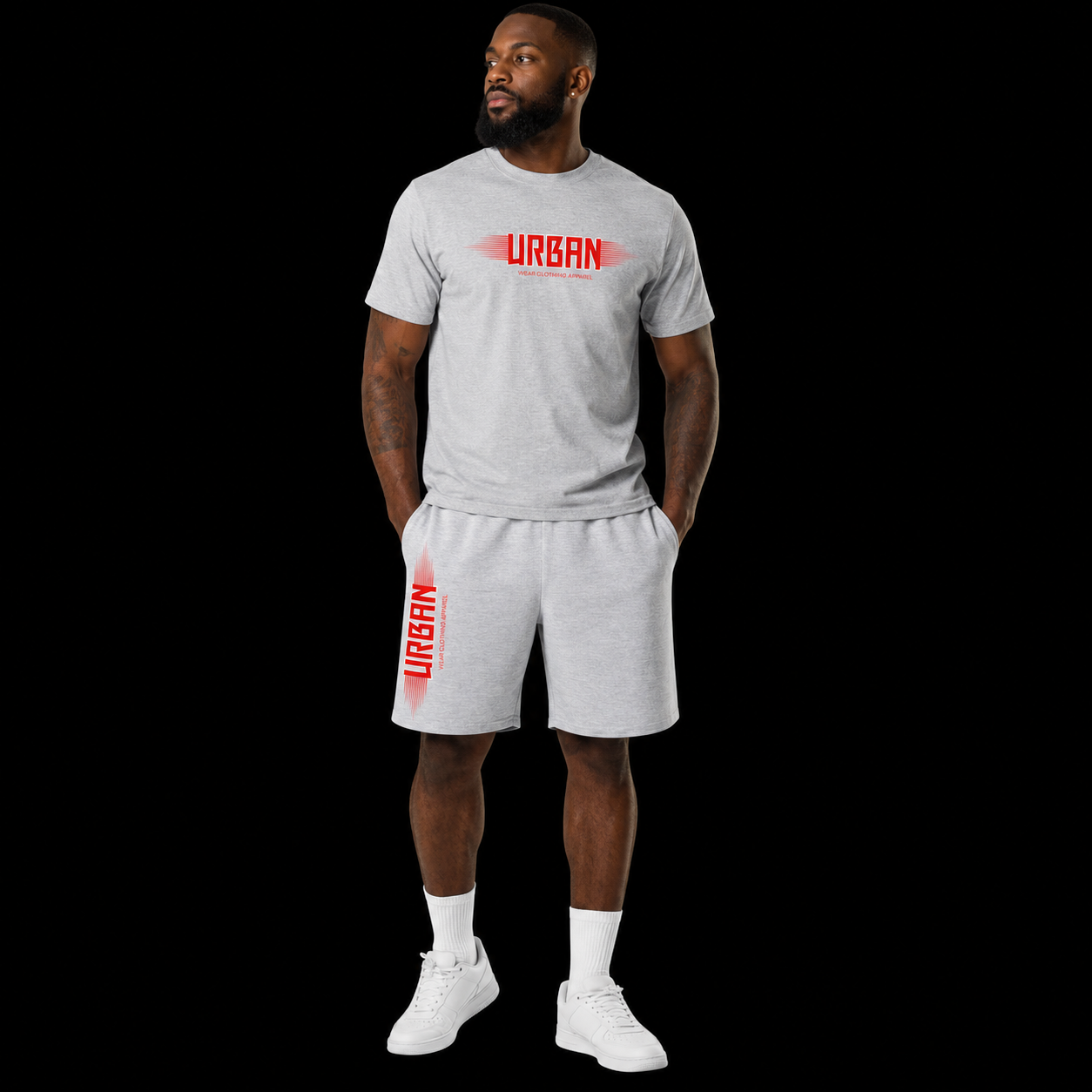 NEW! Urban Wear Unisex Mockneck Short Set