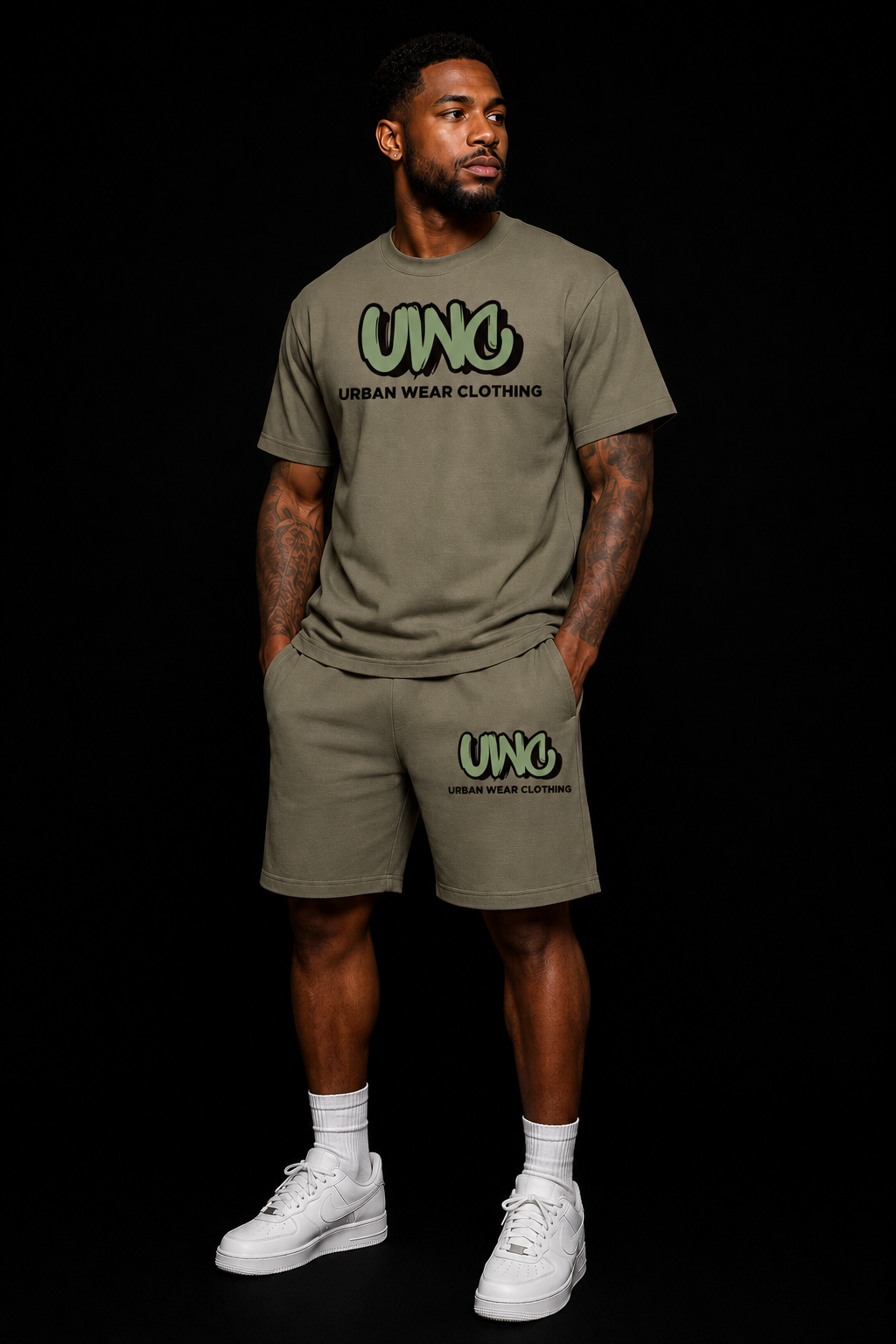 NEW! Urban Wear Unisex Mockneck Short Set