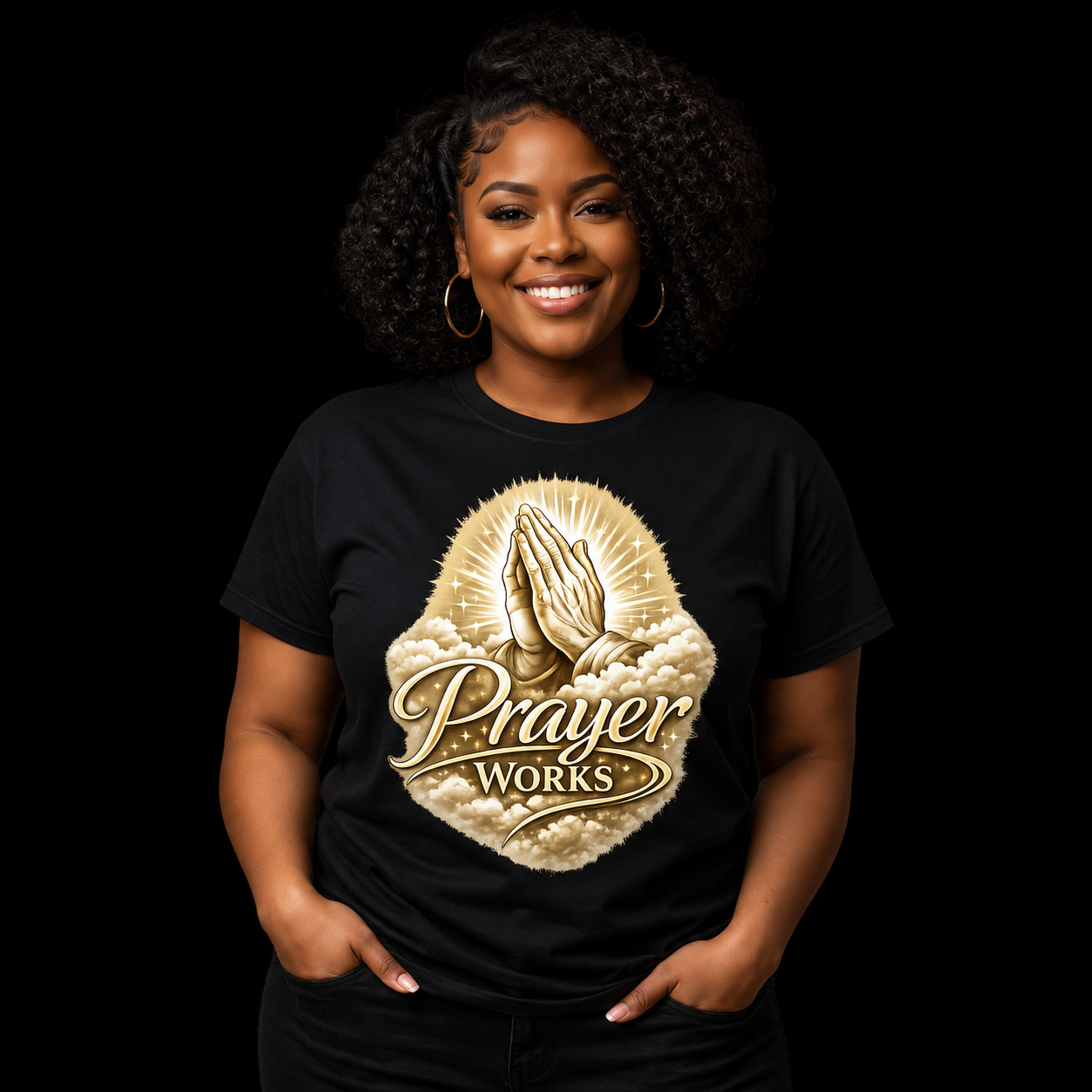 NEW! Urban Wear Clothing Unisex Dri Ease Oversized Prayer Works T Shirt