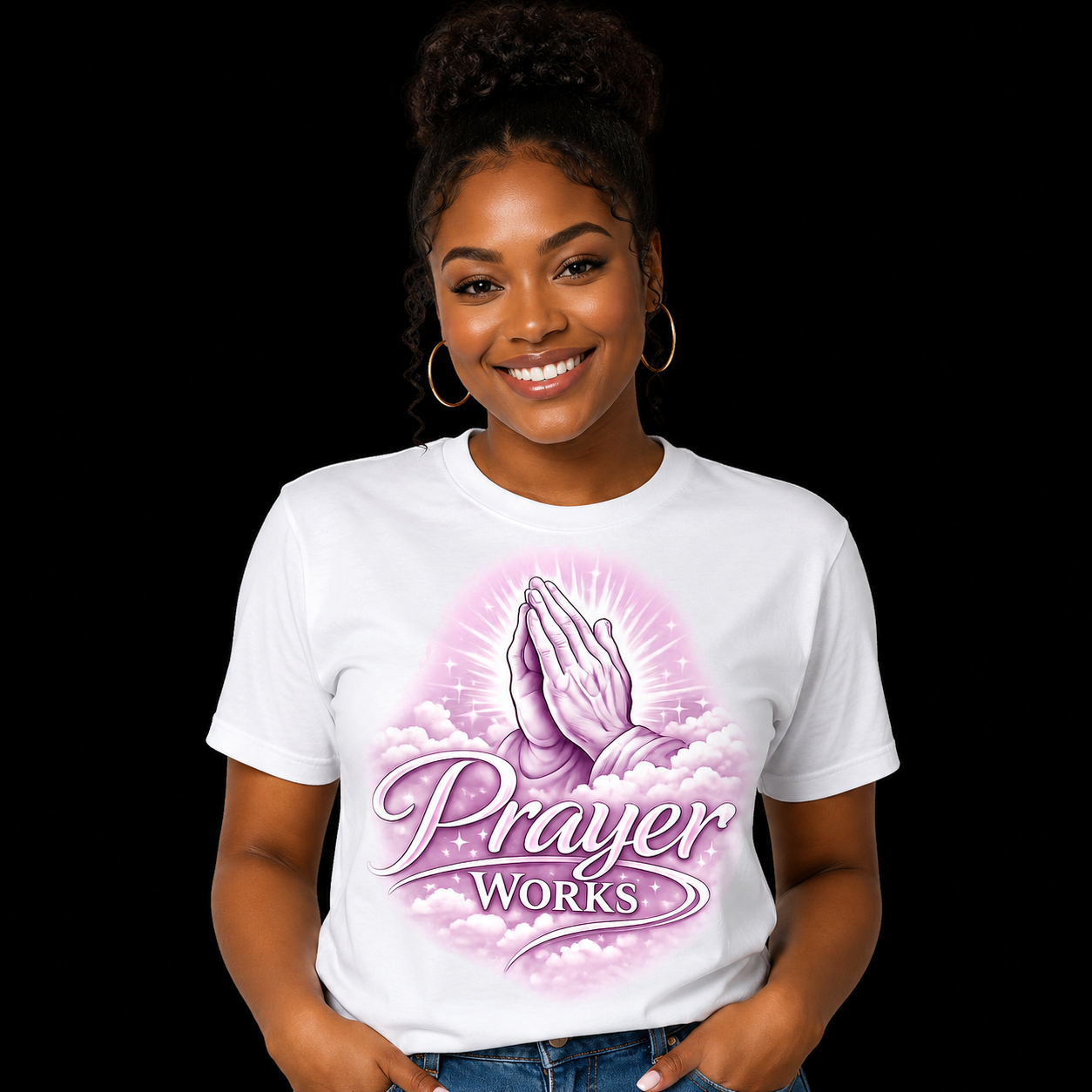 NEW! Urban Wear Clothing Unisex Dri Ease Oversized Prayer Works T Shirt