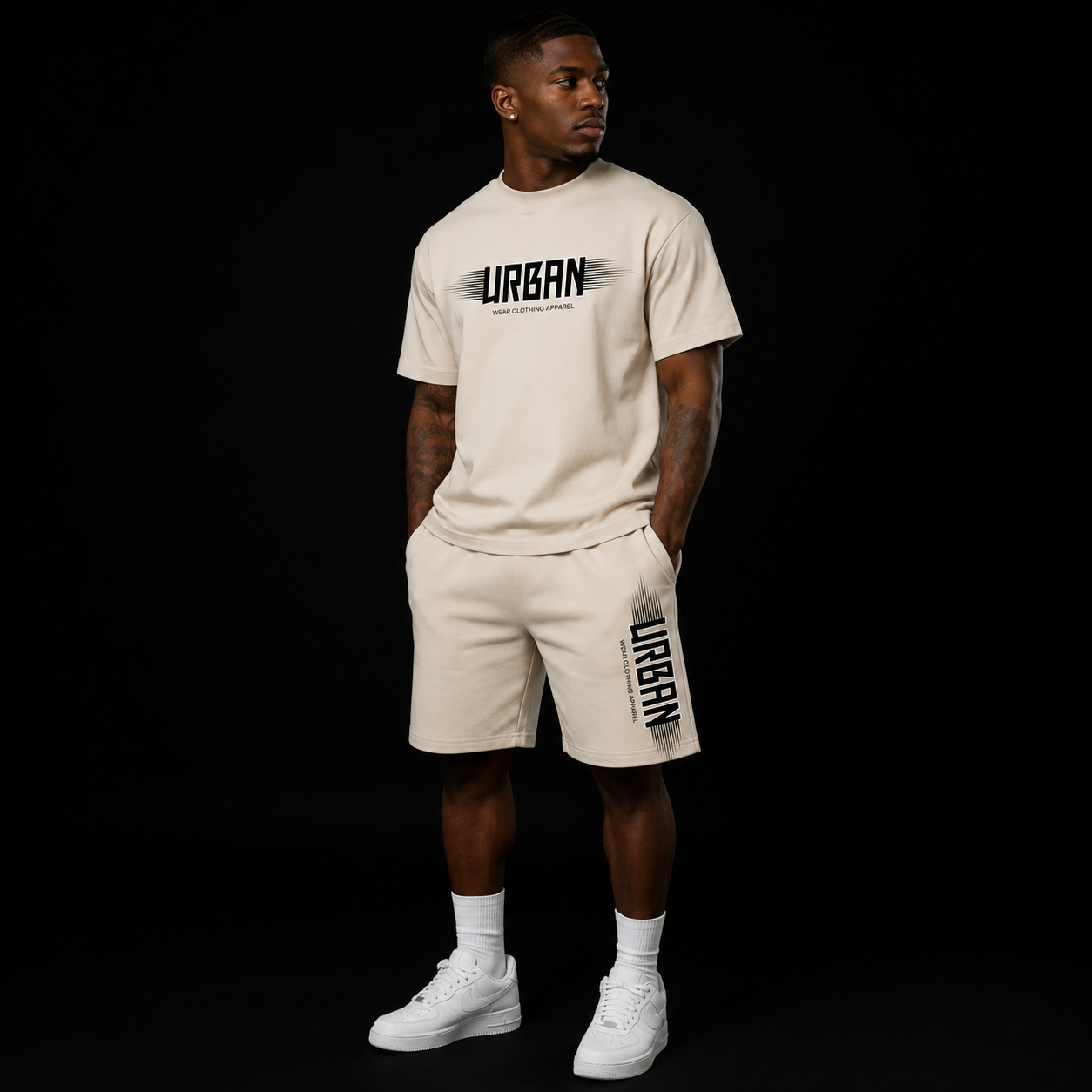 NEW! Urban Wear Unisex Mockneck Short Set