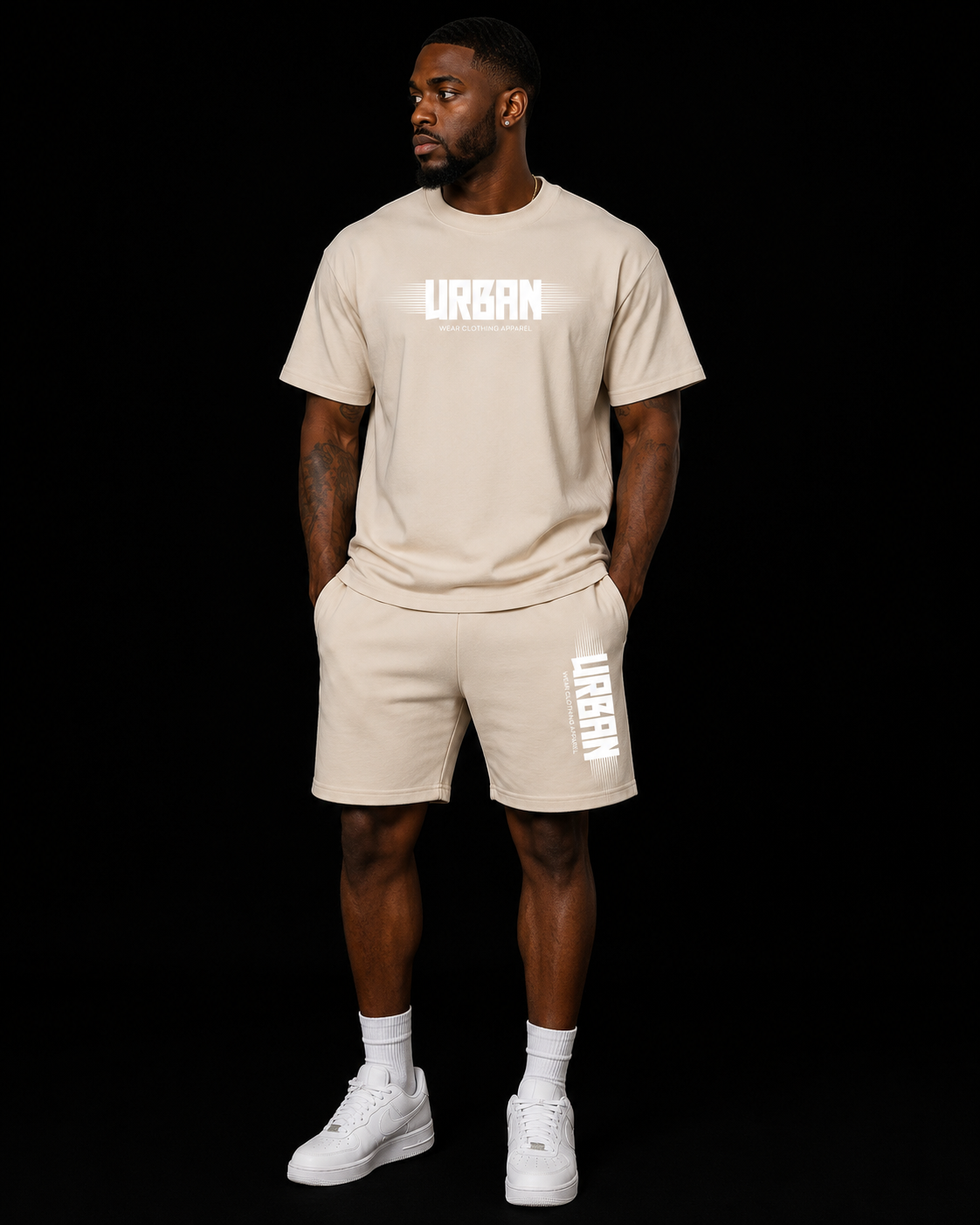 NEW! Urban Wear Unisex Mockneck Short Set