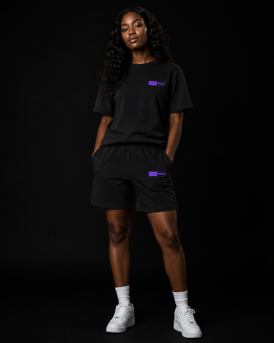 NEW! Urban Wear Unisex Mockneck Short Set