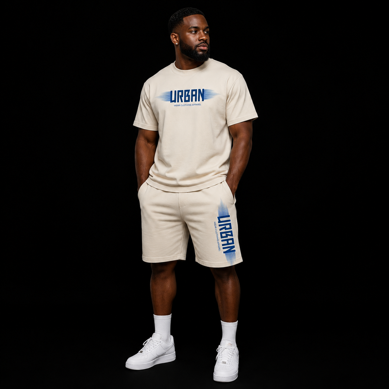NEW! Urban Wear Unisex Mockneck Short Set