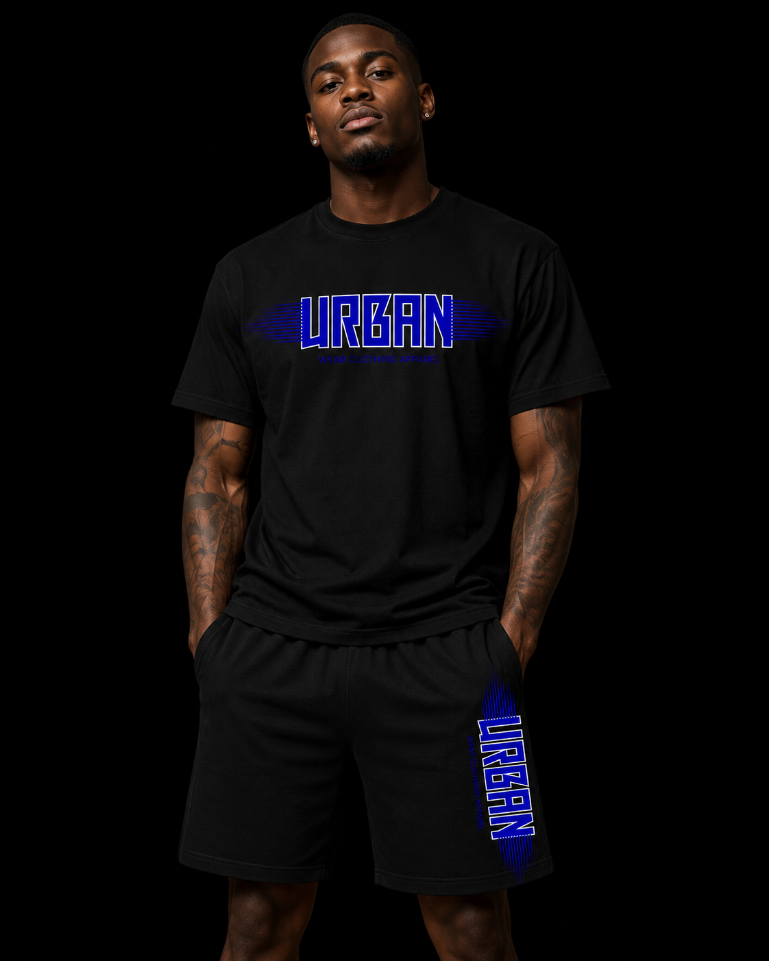 NEW! Urban Wear Unisex Mockneck Short Set