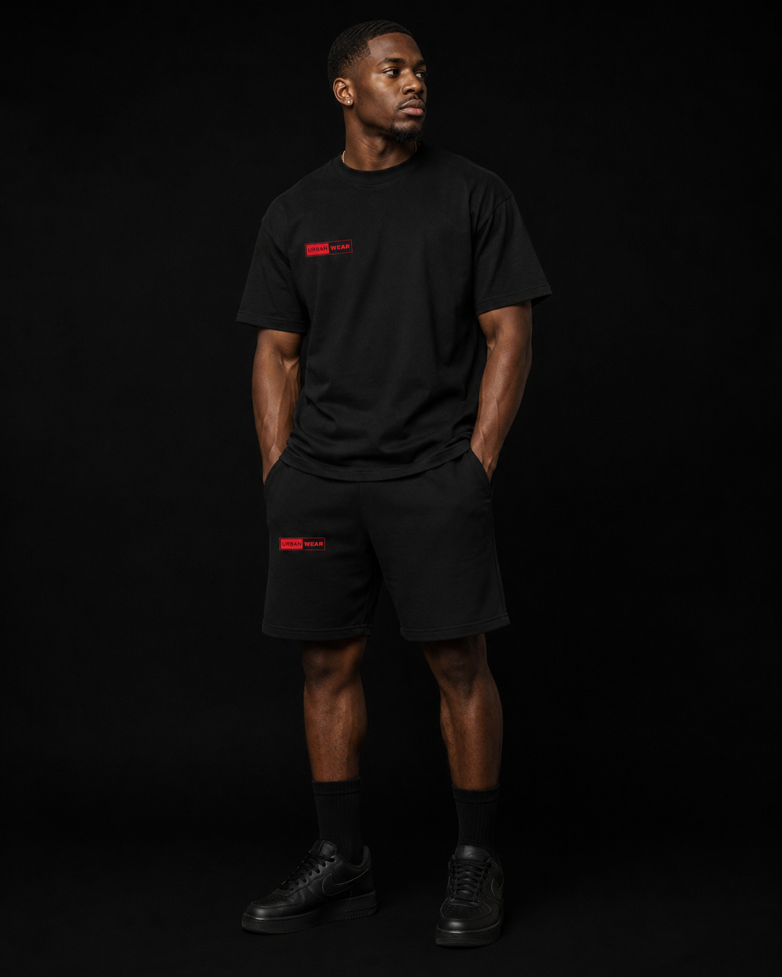 NEW! Urban Wear Unisex Mockneck Short Set
