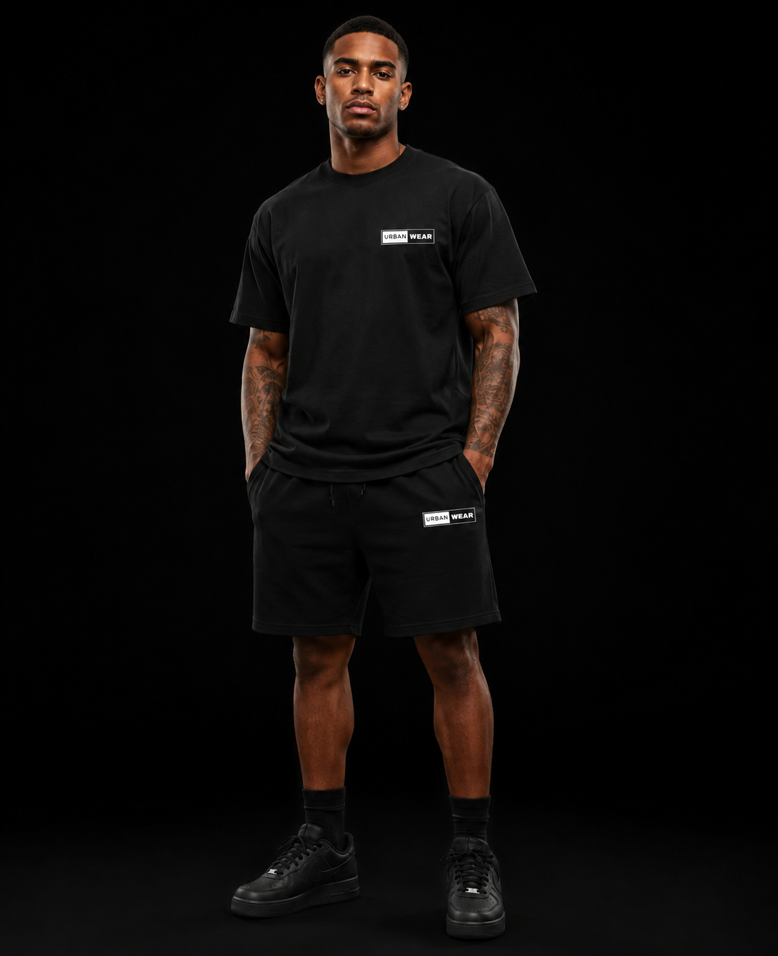 NEW! Urban Wear Unisex Mockneck Short Set