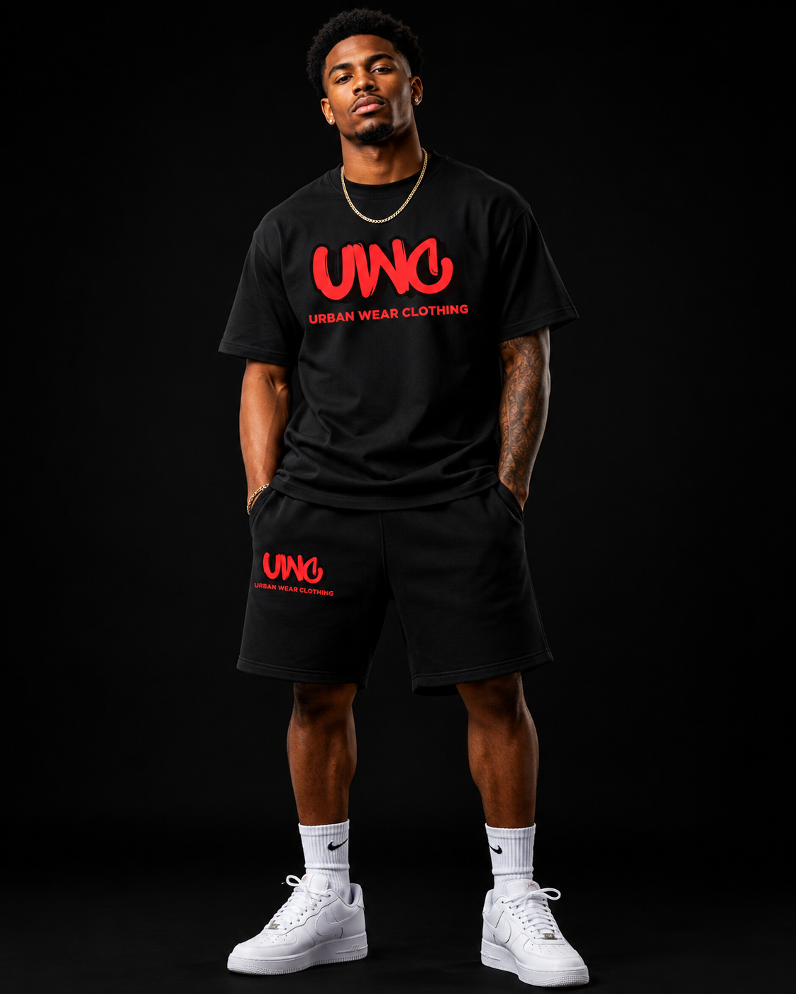 NEW! Urban Wear Unisex Mockneck Short Set