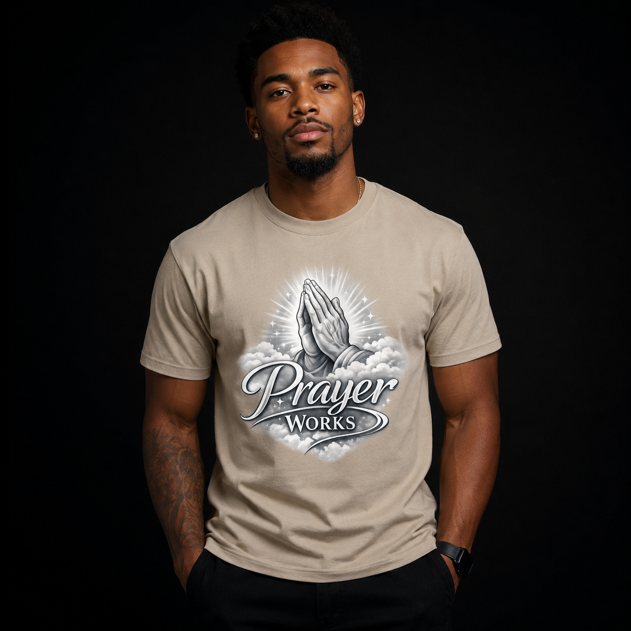 NEW! Urban Wear Unisex Heavy Cotton Prayer Works T Shirt