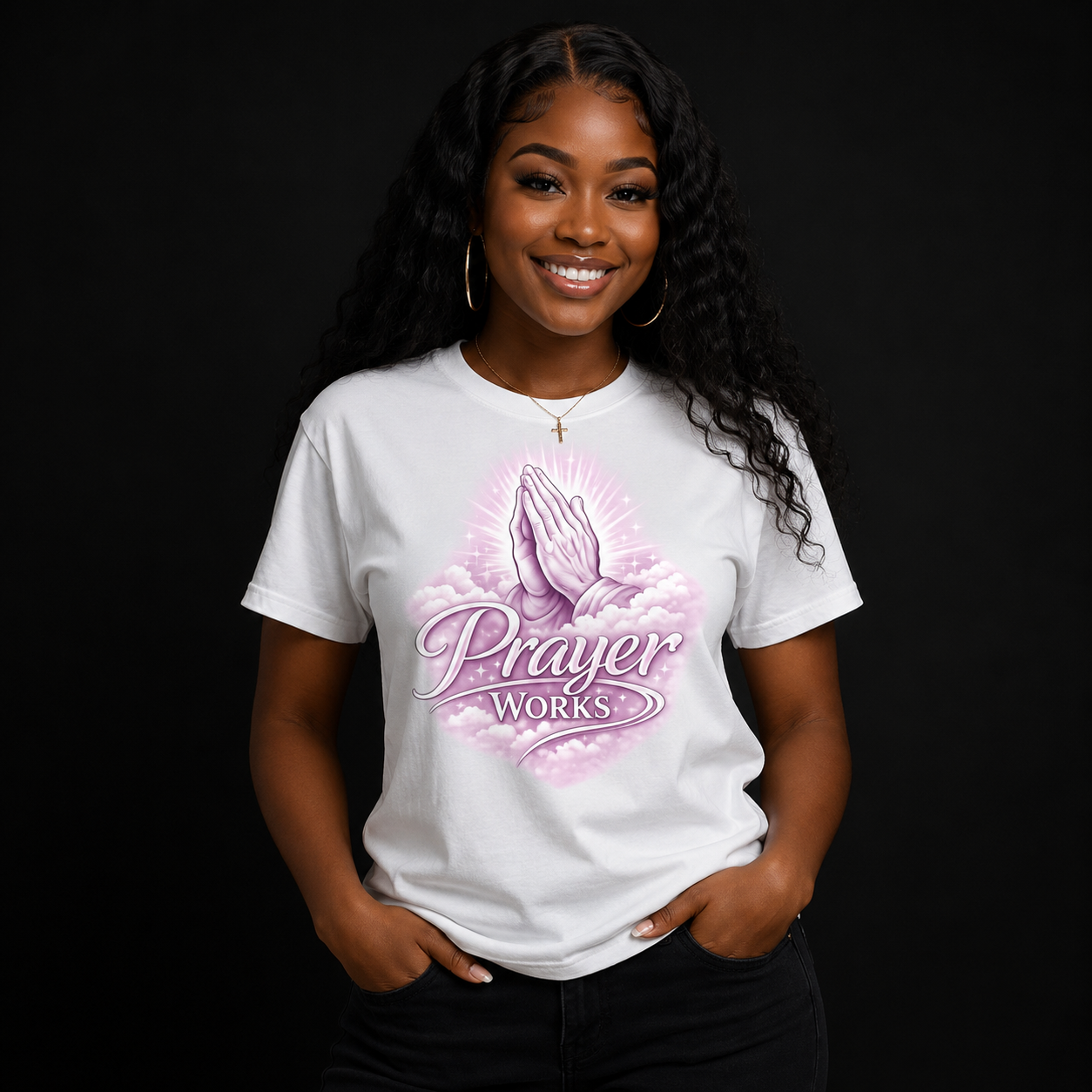 NEW! Urban Wear Unisex Heavy Cotton Prayer Works T Shirt