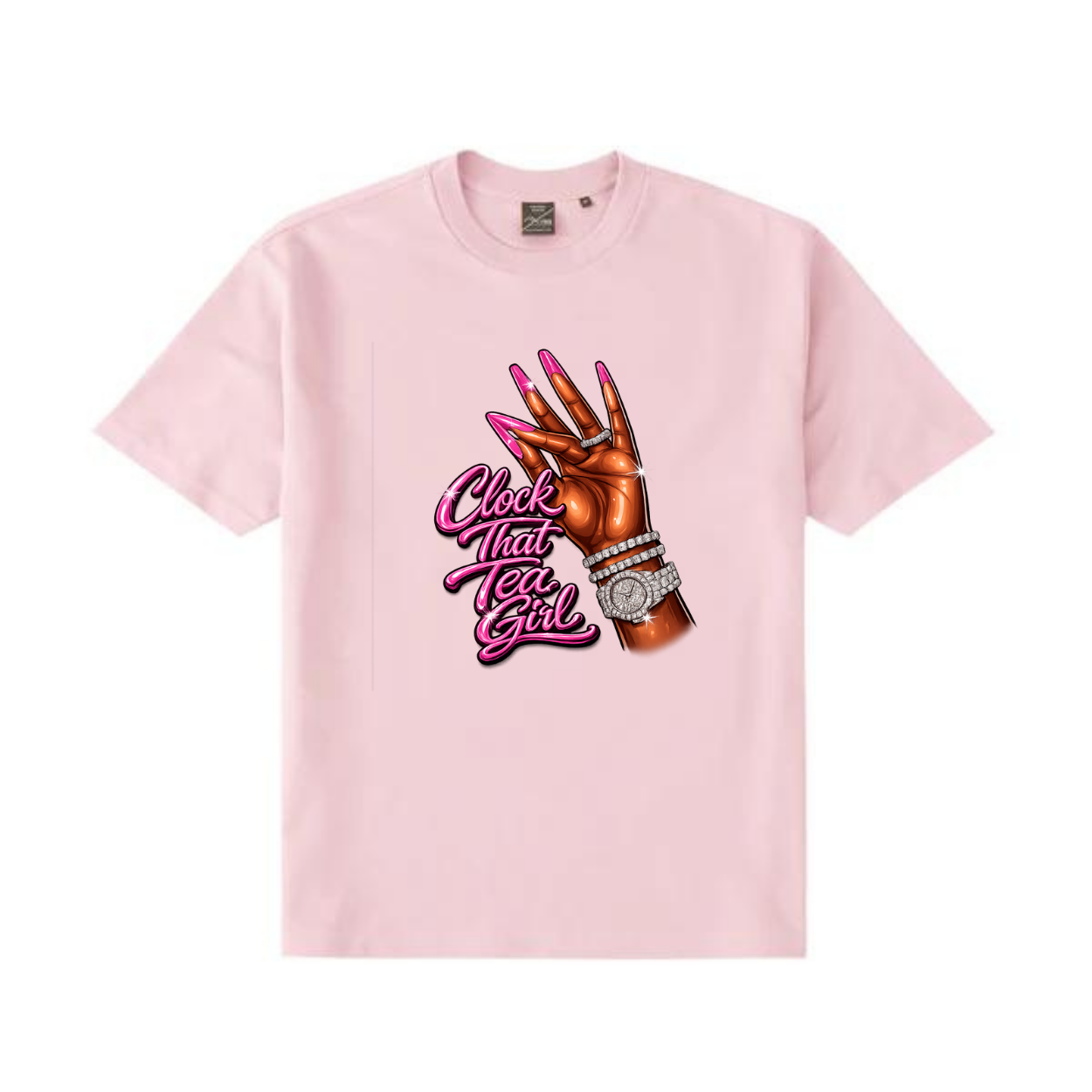 NEW! Women's Urban Wear [Clock That Tea] Dri Ease T Shirt