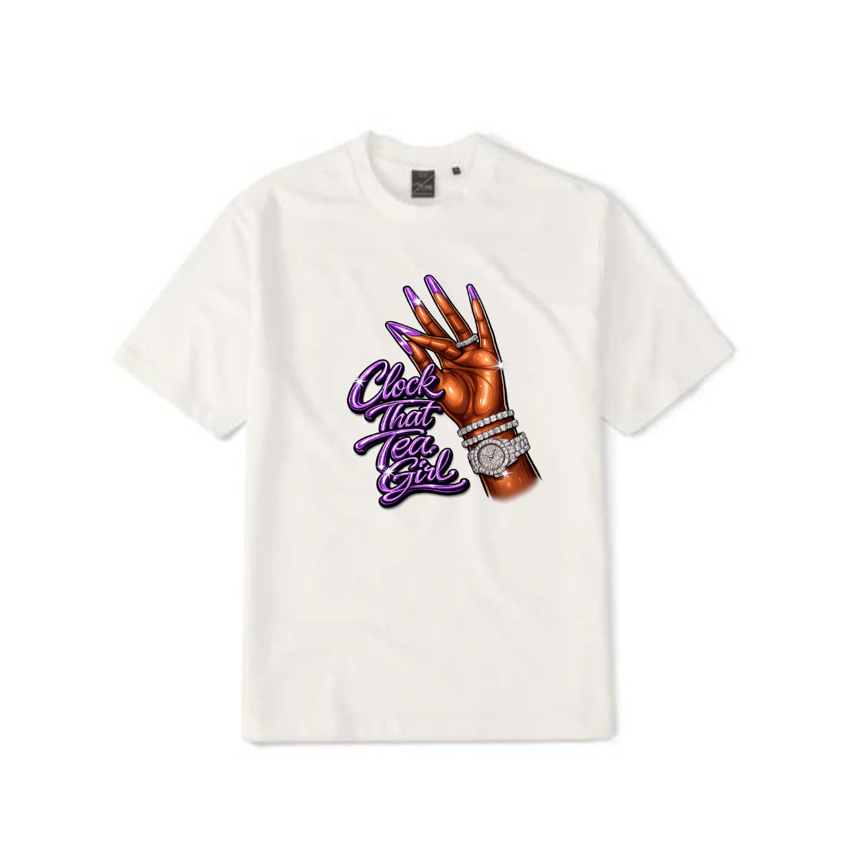 NEW! Women's Urban Wear [Clock That Tea] Dri Ease T Shirt