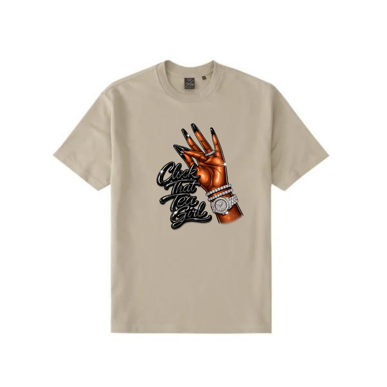 NEW! Women's Urban Wear [Clock That Tea] Dri Ease T Shirt