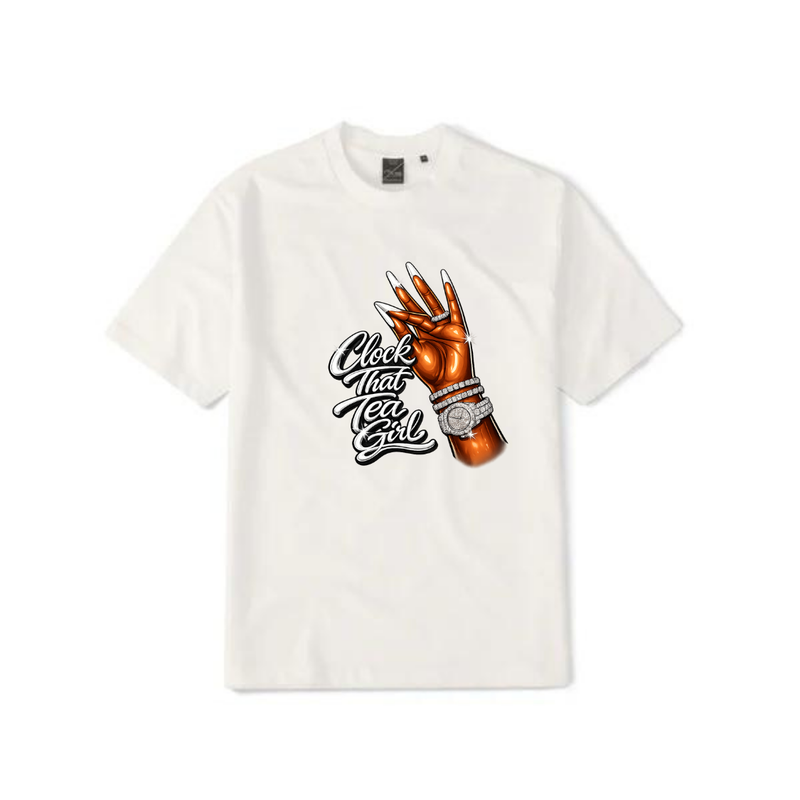 NEW! Women's Urban Wear [Clock That Tea] Dri Ease T Shirt