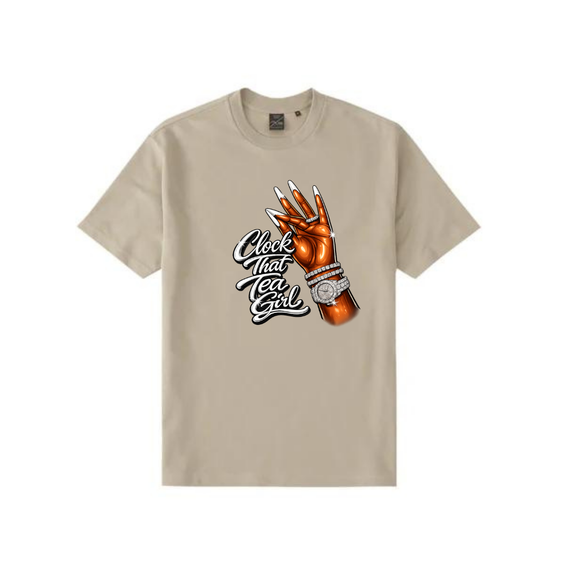 NEW! Women's Urban Wear [Clock That Tea] Dri Ease T Shirt