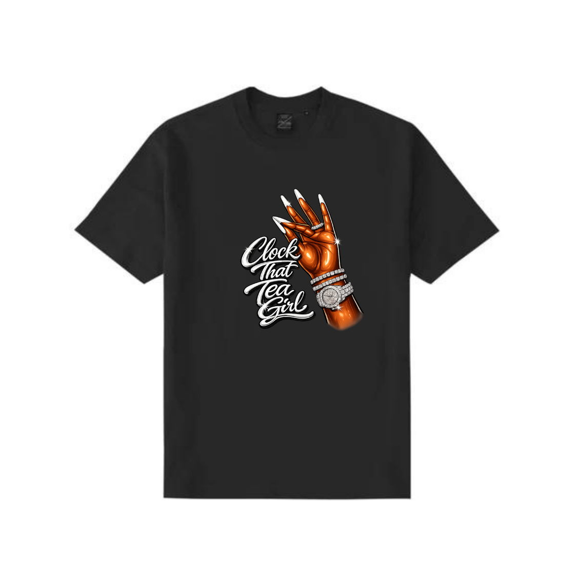 NEW! Women's Urban Wear [Clock That Tea] Dri Ease T Shirt