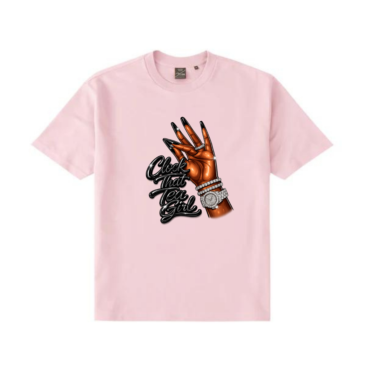 NEW! Women's Urban Wear [Clock That Tea] Dri Ease T Shirt