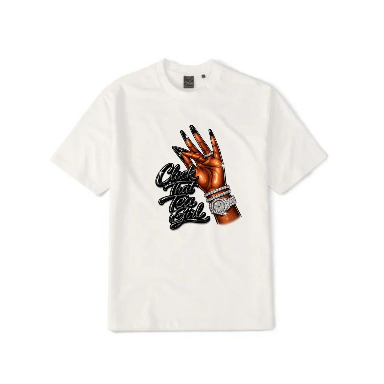 NEW! Women's Urban Wear [Clock That Tea] Dri Ease T Shirt