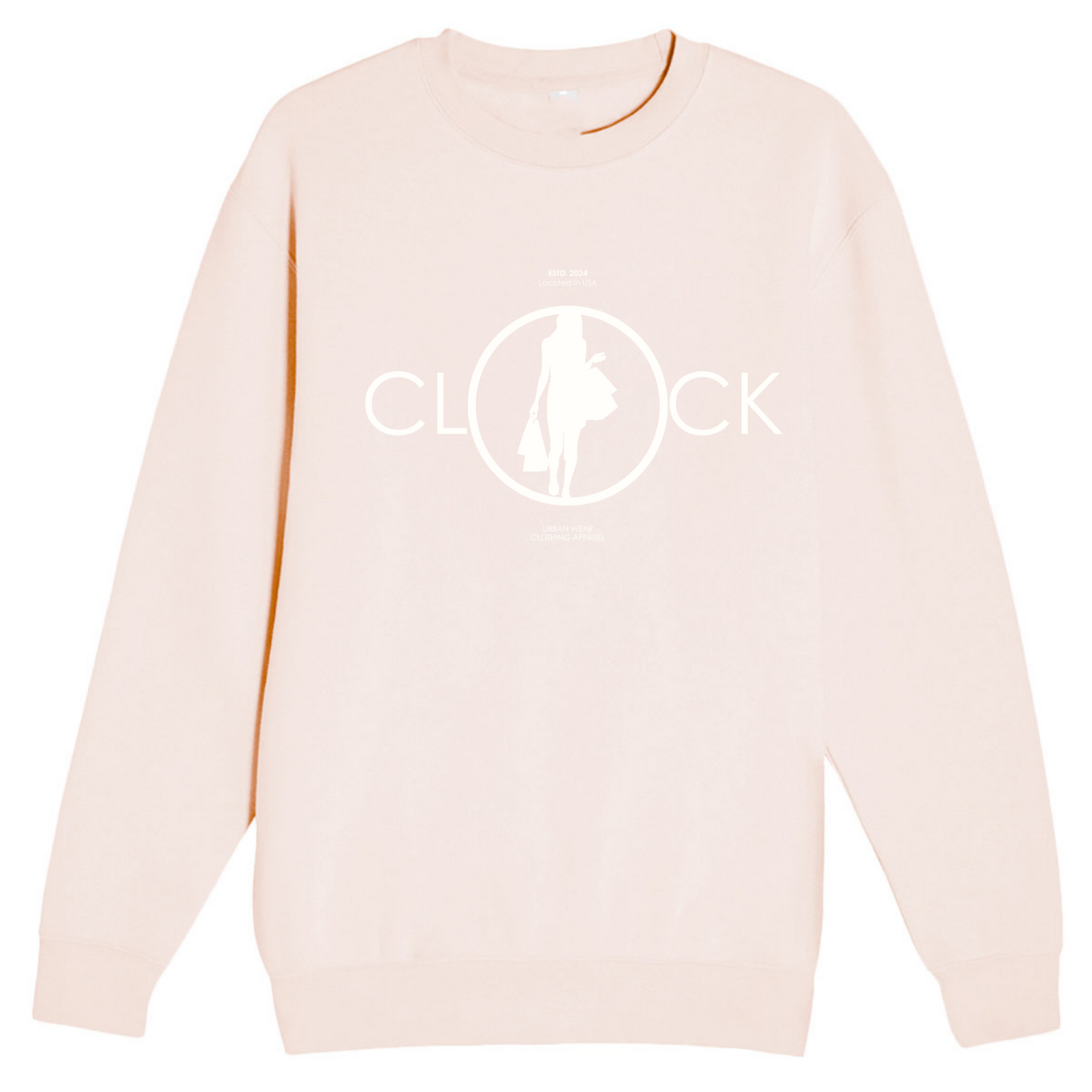 NEW! Women's Urban Wear [Clock It] Crewneck Sweater