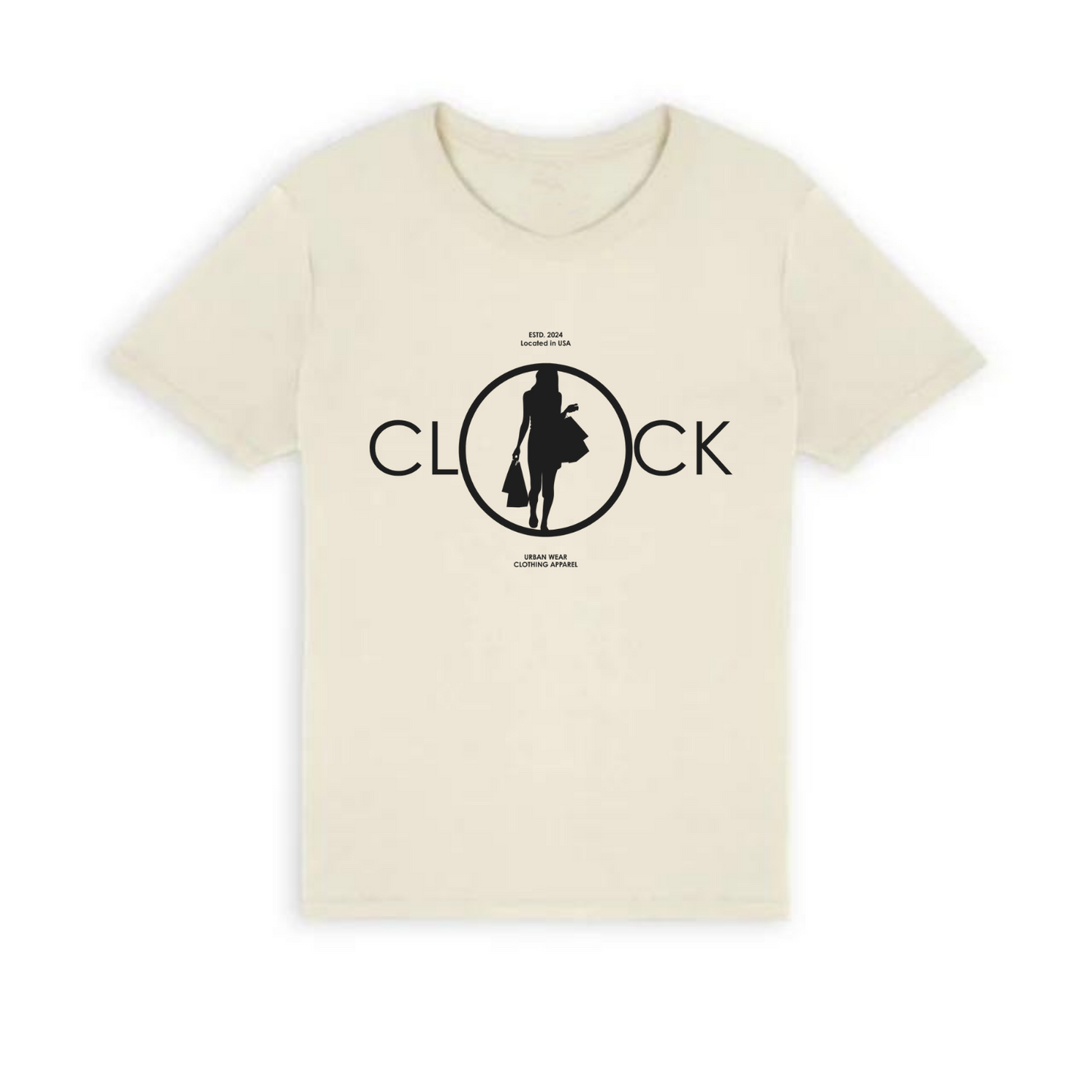 NEW! Women's Urban Wear [Clock It] Mid Weight T Shirts