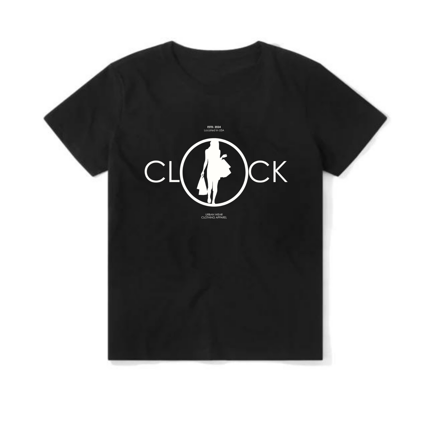 NEW! Women's Urban Wear [Clock It] Mid Weight T Shirts