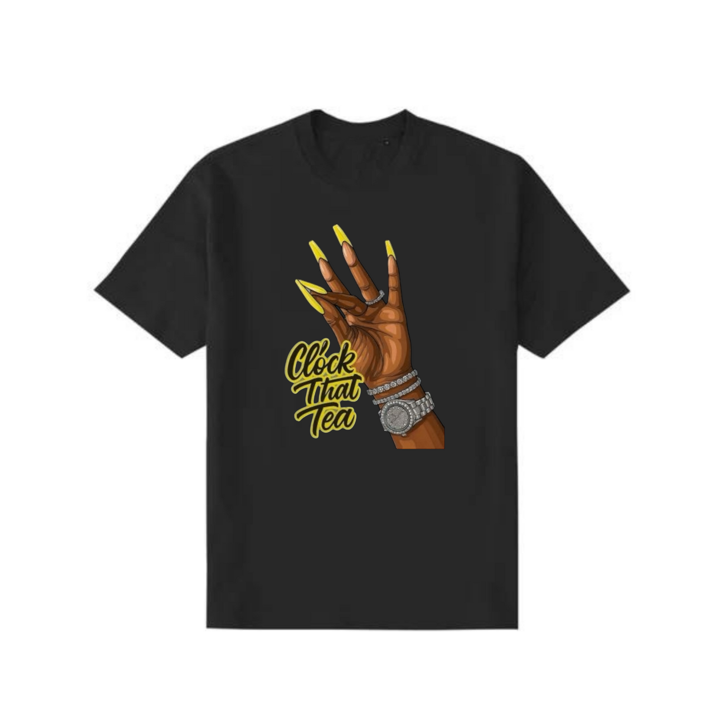 NEW! Women's Urban Wear [Clock That Tea] Dri Ease T Shirt