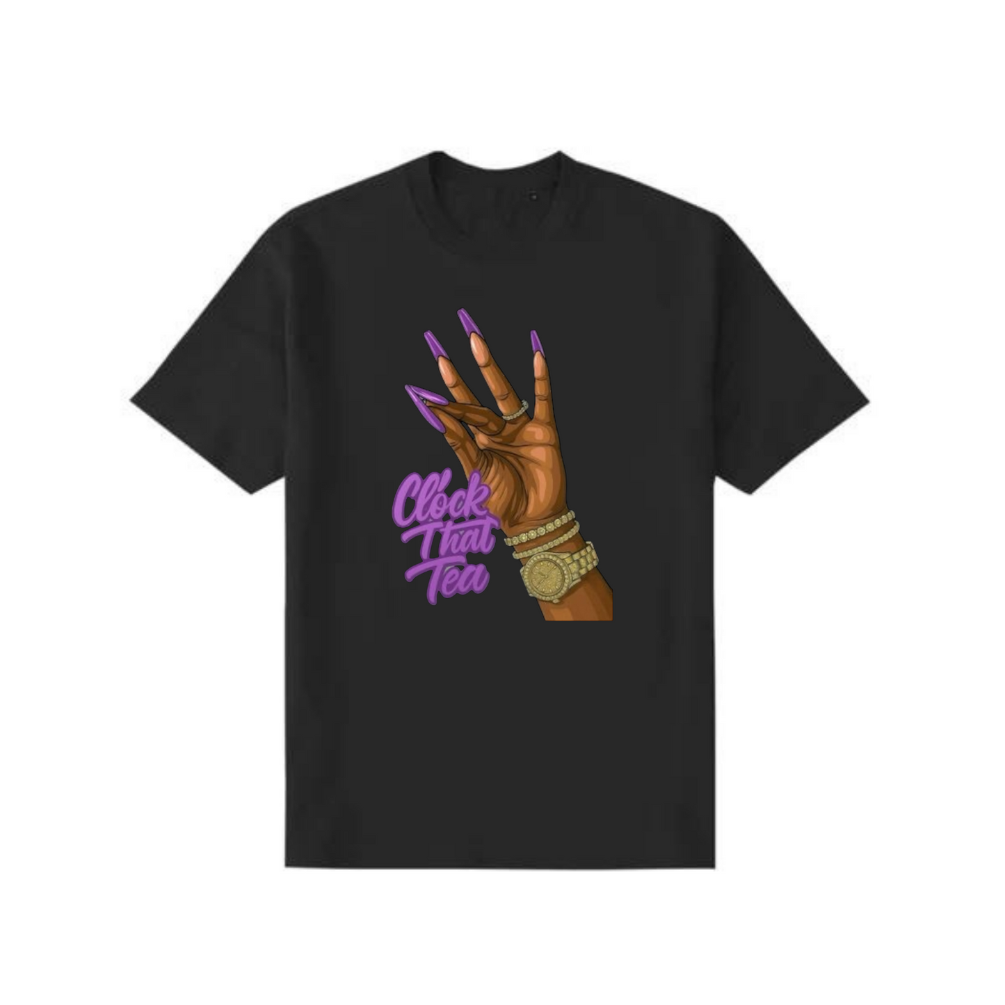 NEW! Women's Urban Wear [Clock That Tea] Dri Ease T Shirt