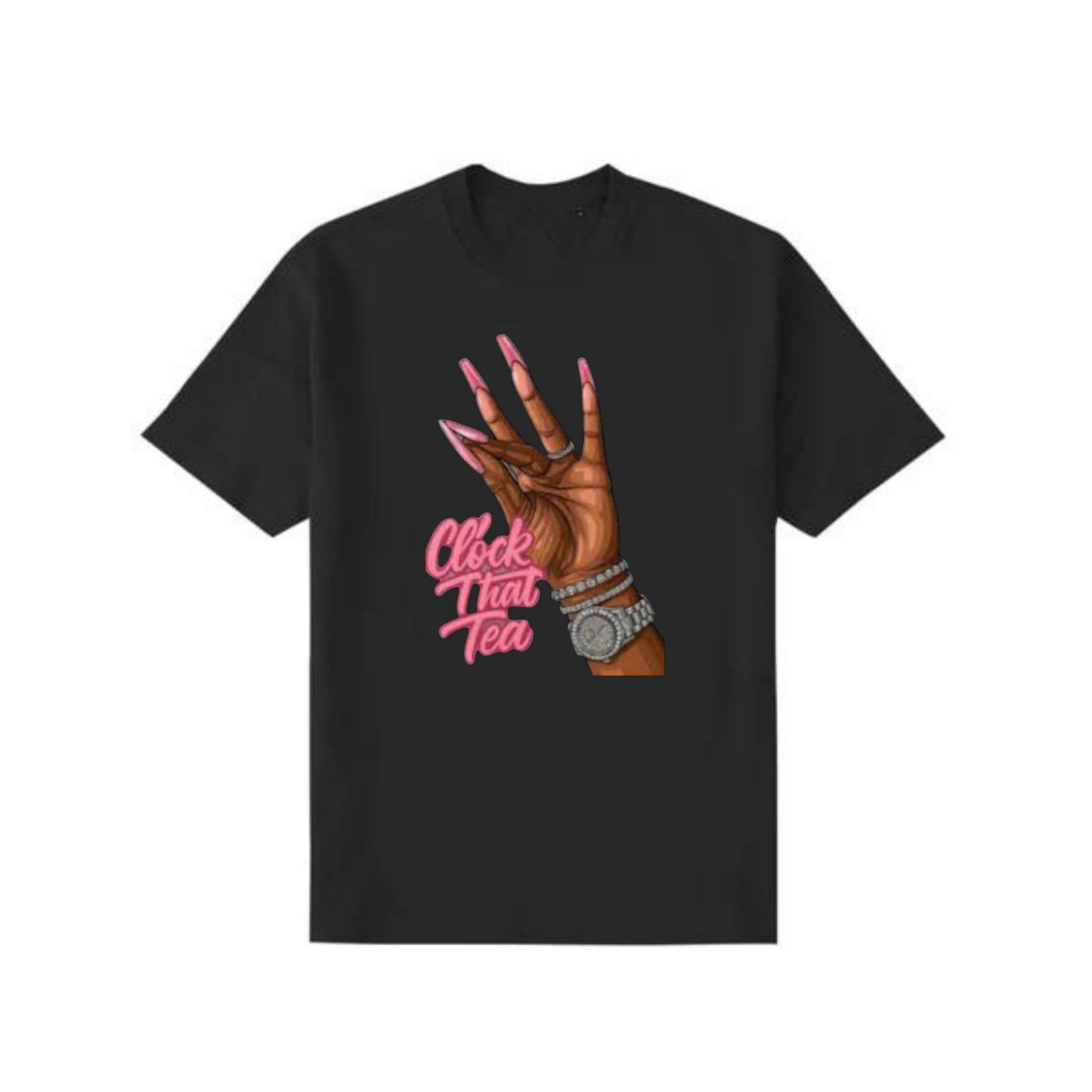 NEW! Women's Urban Wear [Clock That Tea] Dri Ease T Shirt