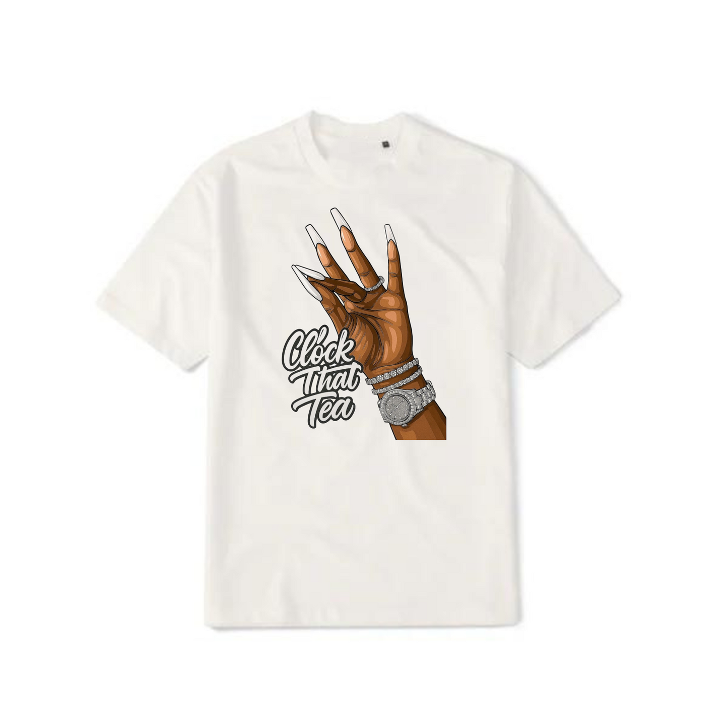 NEW! Women's Urban Wear [Clock That Tea] Dri Ease T Shirt