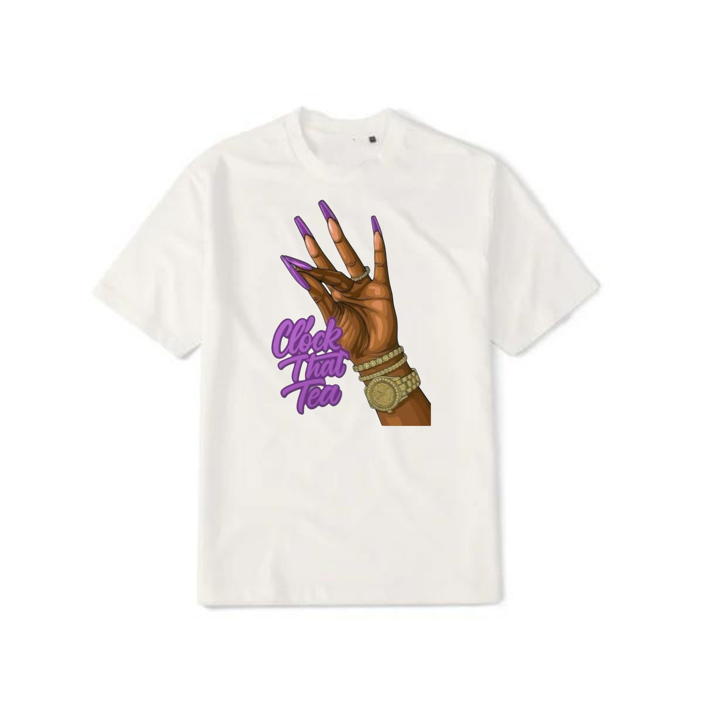 NEW! Women's Urban Wear [Clock That Tea] Dri Ease T Shirt