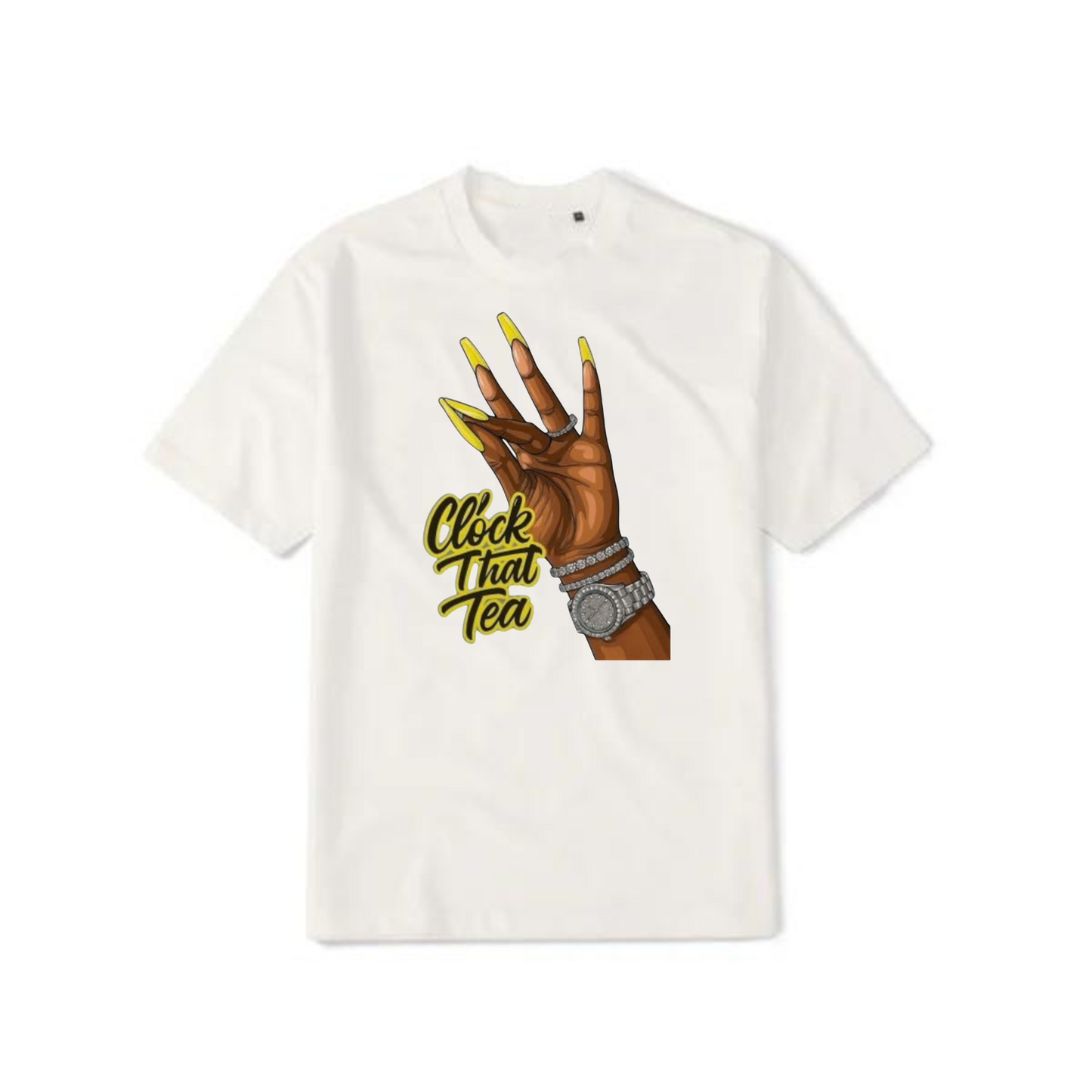 NEW! Women's Urban Wear [Clock That Tea] Dri Ease T Shirt