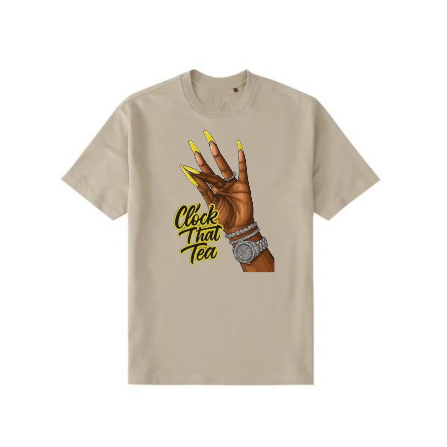 NEW! Women's Urban Wear [Clock That Tea] Dri Ease T Shirt